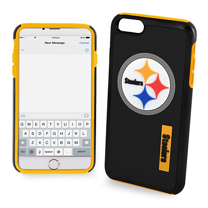 FOCO NFL Pittsburgh Steelers Case For iPhone SE (22, 20), 8, 7, 6S,