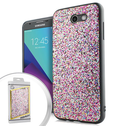GSA Glitter Bling Bumper Colorful Candy Case For Samsung Galaxy J3