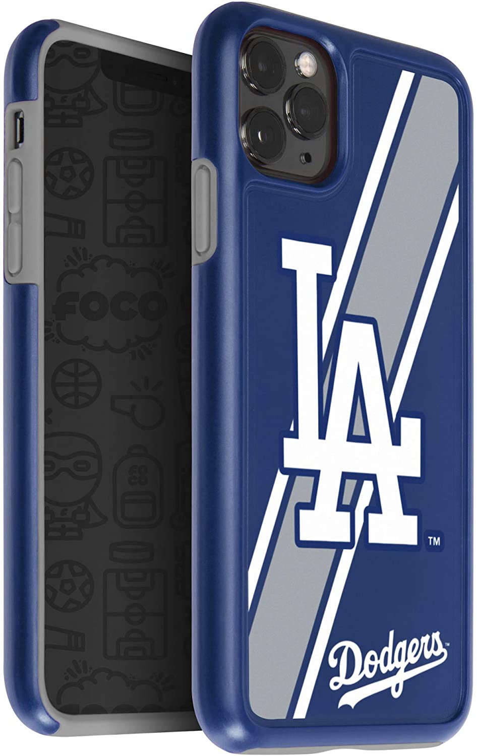 FOCO MLB Los Angeles Dodgers Hybrid Case for iPhone 11 Pro
