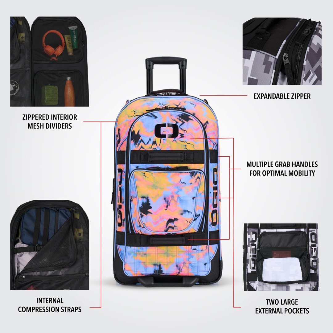 OGIO Large Wheeled Travel Bag with Retractable Handle and External Pockets - Picture 13 of 49