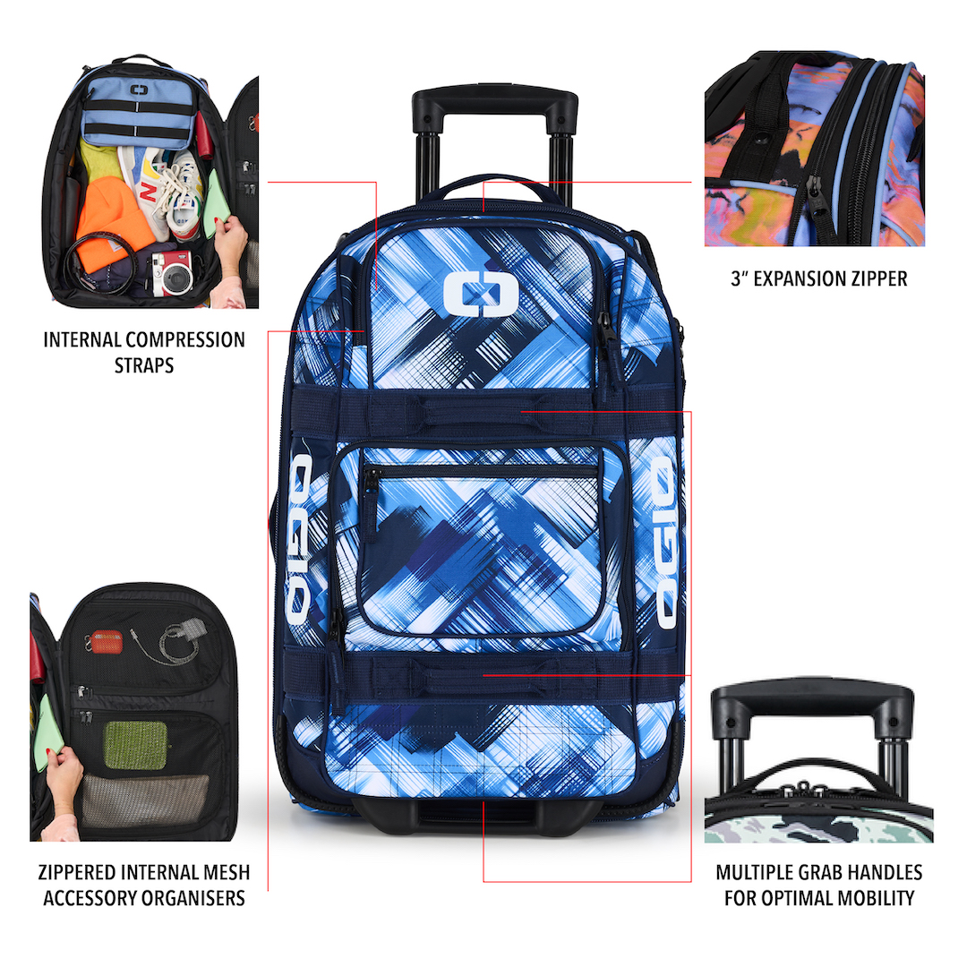 OGIO Carry-On Adjustable Travel Bag with Retractable Handle and Pockets - Picture 33 of 113