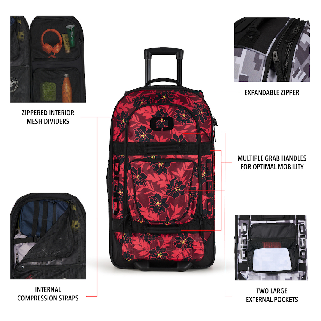 OGIO Large Wheeled Travel Bag with Retractable Handle and External Pockets - Picture 31 of 49