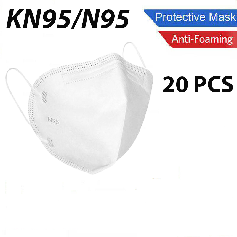 20/50/100 Pcs KN95 Protective Face Mask / N95 Stamped Masks Disposable