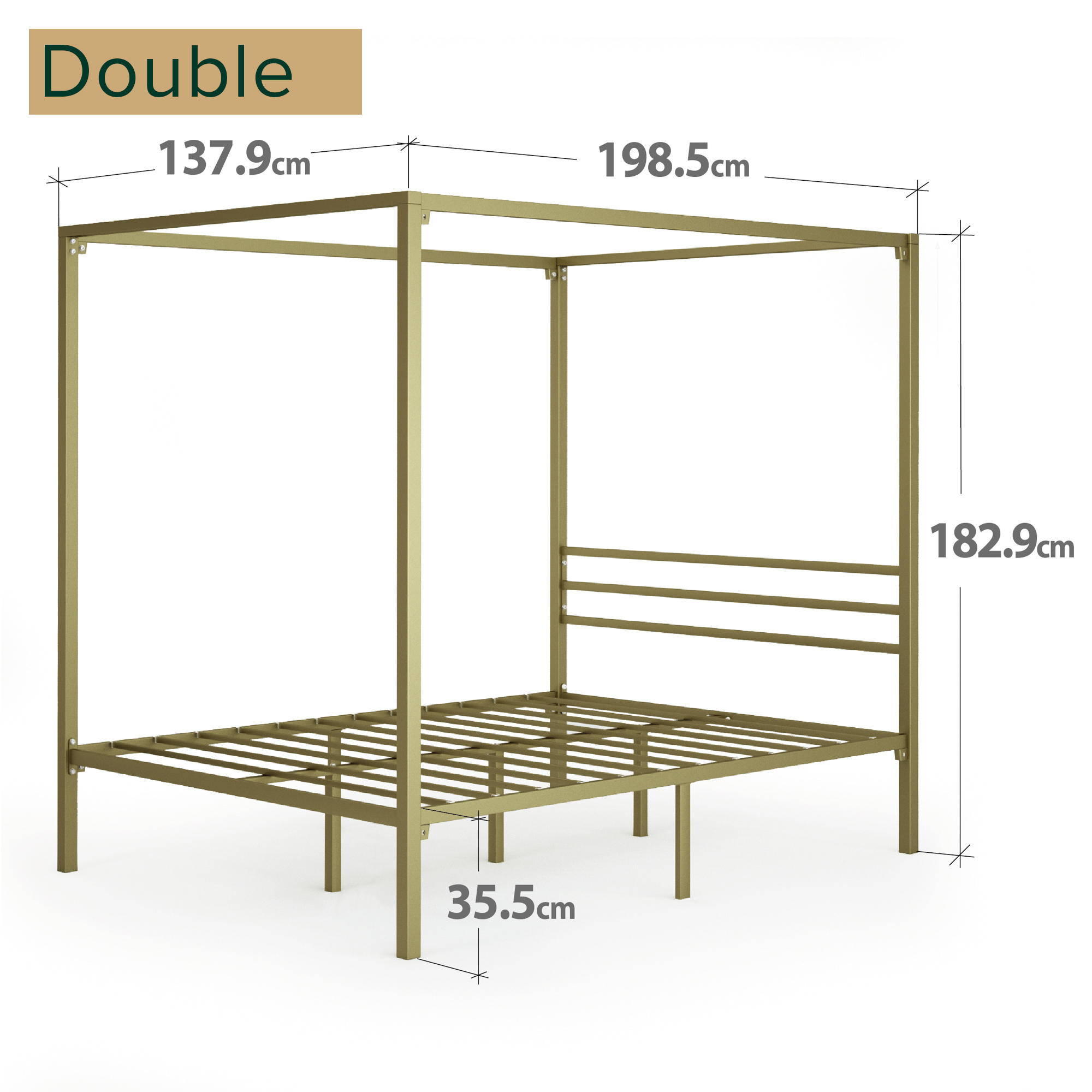 Zinus Bed Frame Queen Double Single King Heavy Duty Metal Base Wood Metal Slats - Picture 111 of 172