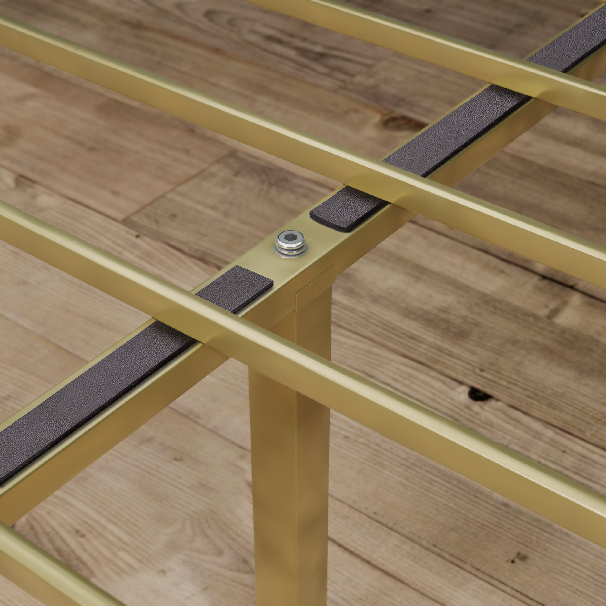 Zinus Bed Frame Queen Double Single King Heavy Duty Metal Base Wood Metal Slats - Picture 107 of 172