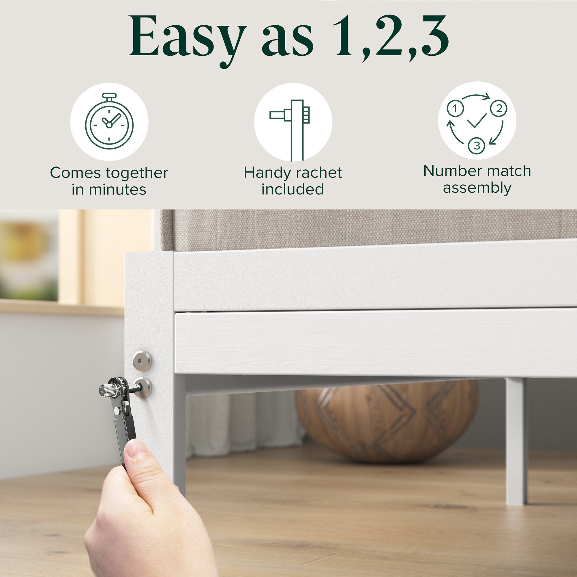 Zinus Bed Frame Queen Double Single King Size Bamboo Metal Base Wood KAI - Picture 14 of 17