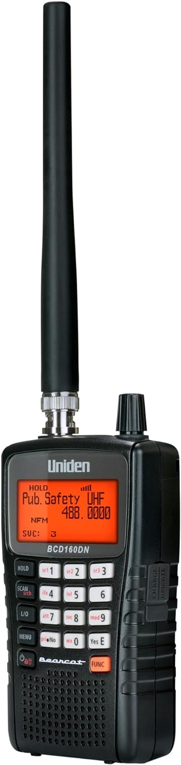 UNIDEN BEARCAT BCD160DN MOBILNY RĘCZNY CYFROWY POLICYJNY SKANER RADIA POGODOWEGO EMS - Zdjęcie 8 z 8