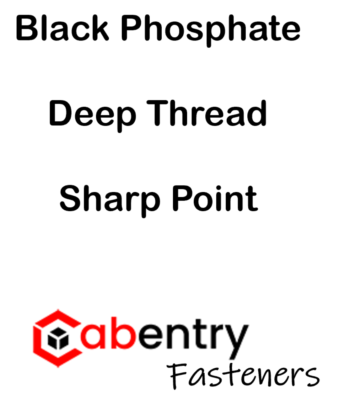 Cabentry Brand | Wood Screws | Pan Head | Phillips Drive | #8 |  7/8 Inch | Deep Thread | Sharp Point | Black Phosphate Finish | 100 Pack