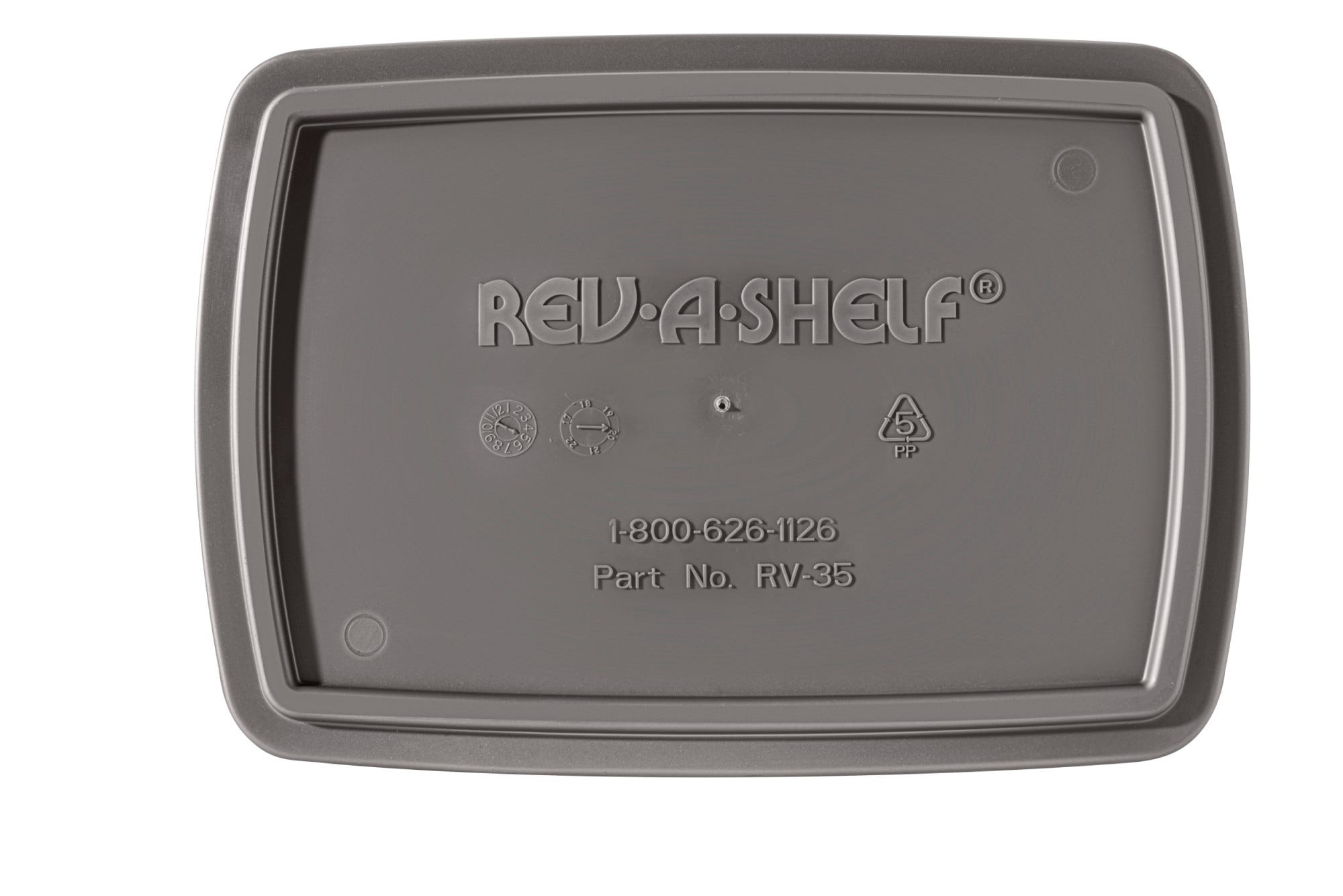 Rev-A-Shelf 35 Qrt Replacement Container (Orion Gray), RV-35-13-52