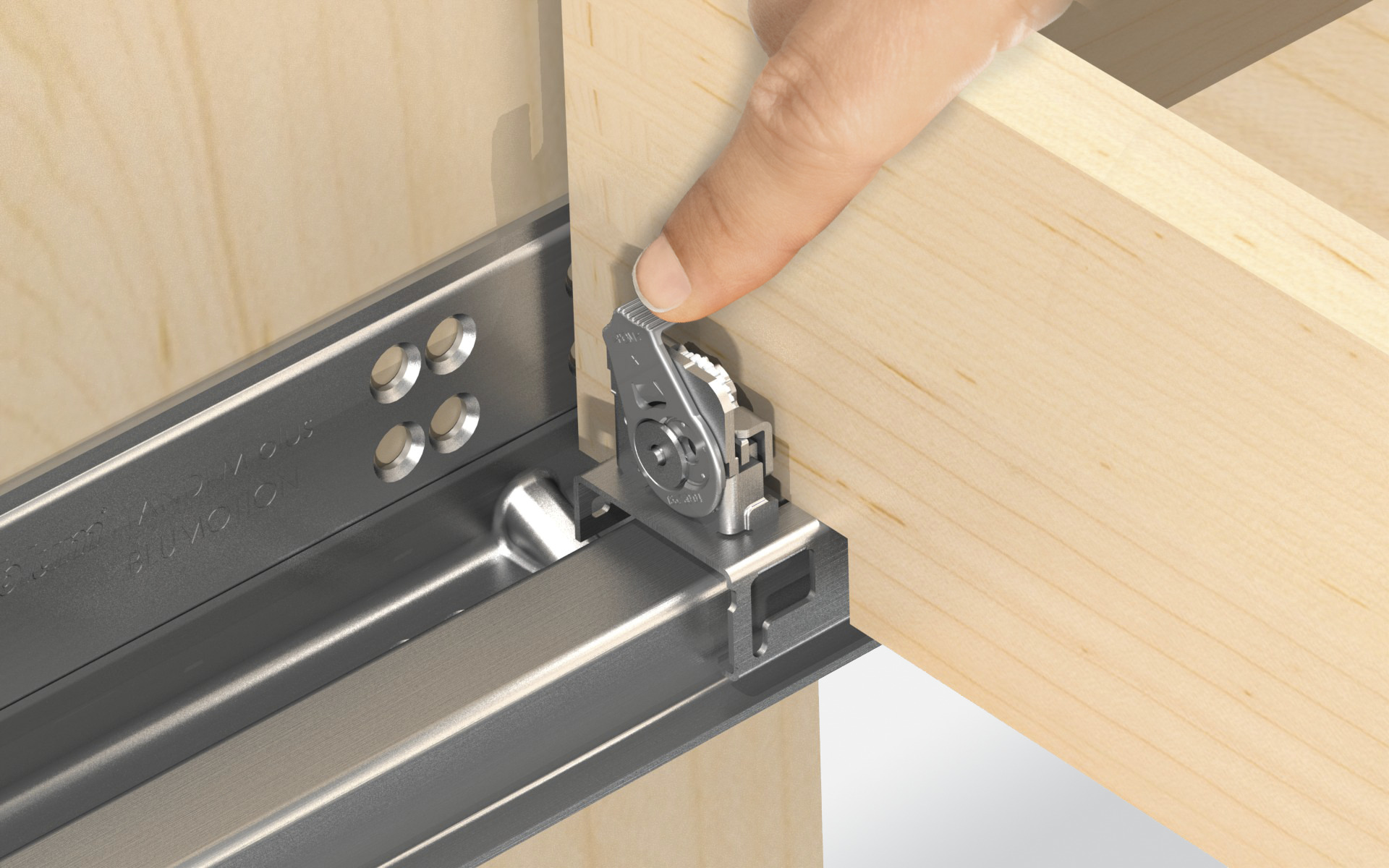 Blum TANDEM 563H 21-in Soft-Close Undermount Drawer Slides Full Extension (Frame