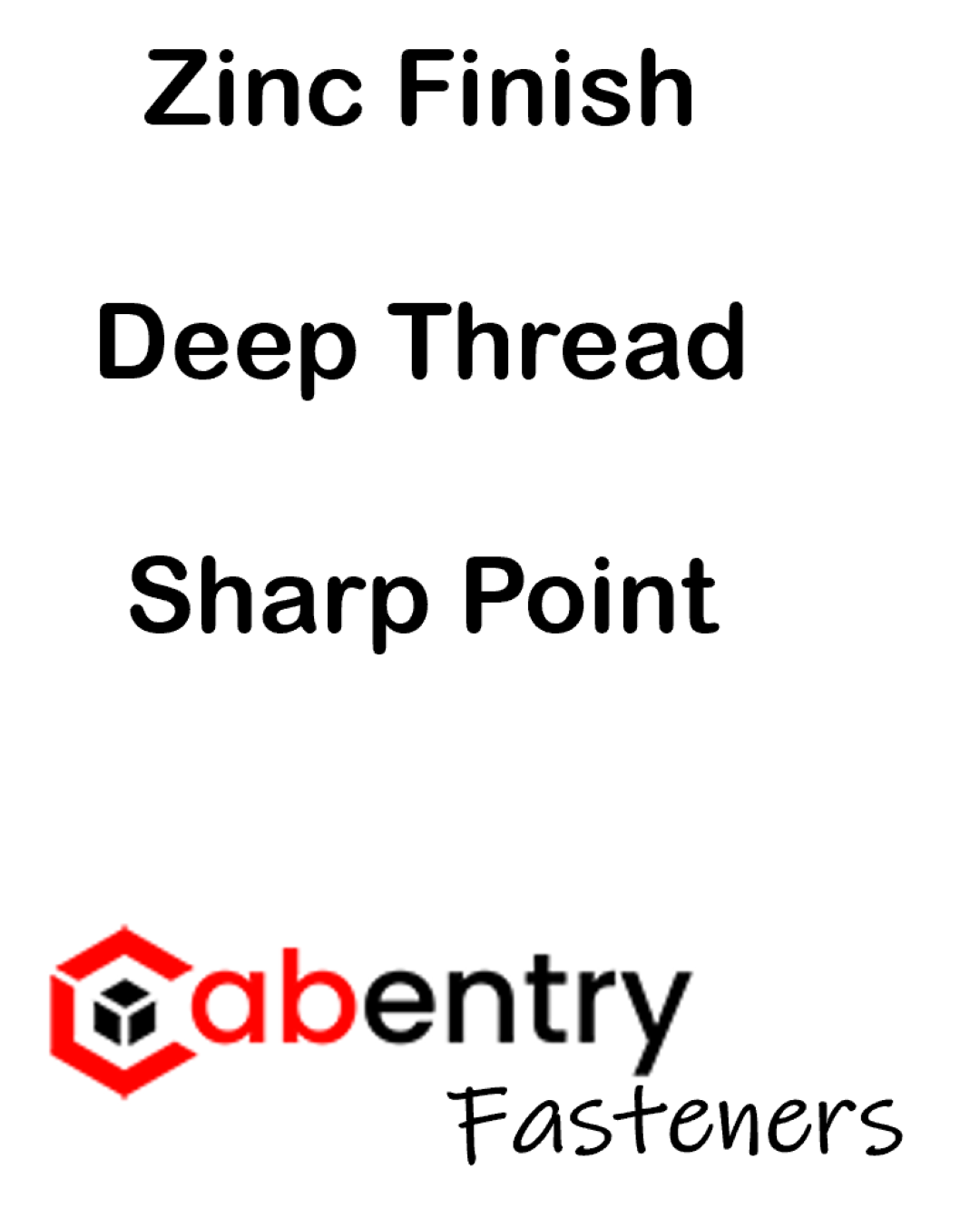 Cabentry Brand | Wood Screws | Pan Head | Phillips Drive | #8 |  7/8 Inch | Deep Thread | Sharp Point | Zinc Finish | 1000 Pack
