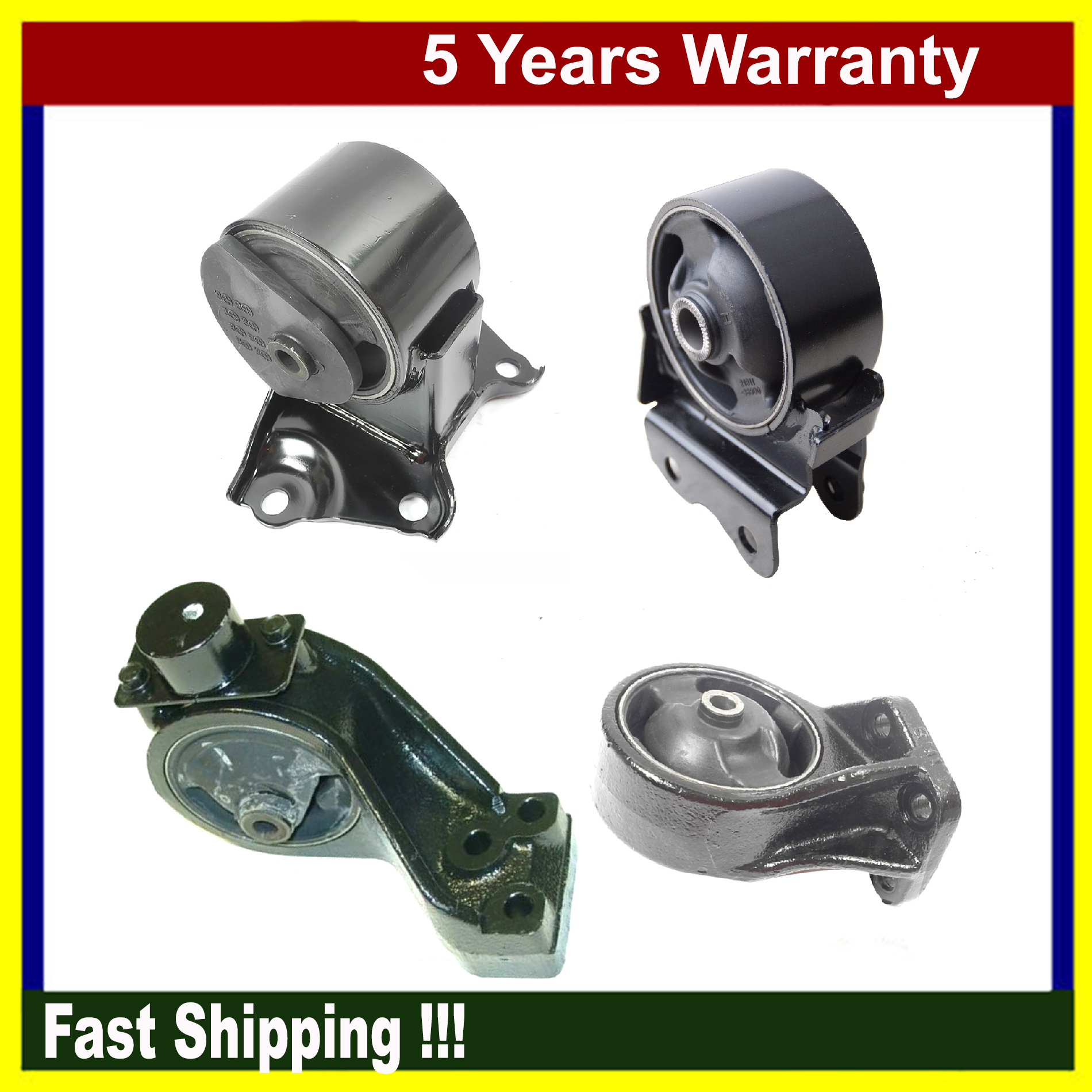 Engine Motor and Transmission Mount For Hyundai Sonata 0205 2.7L Set
