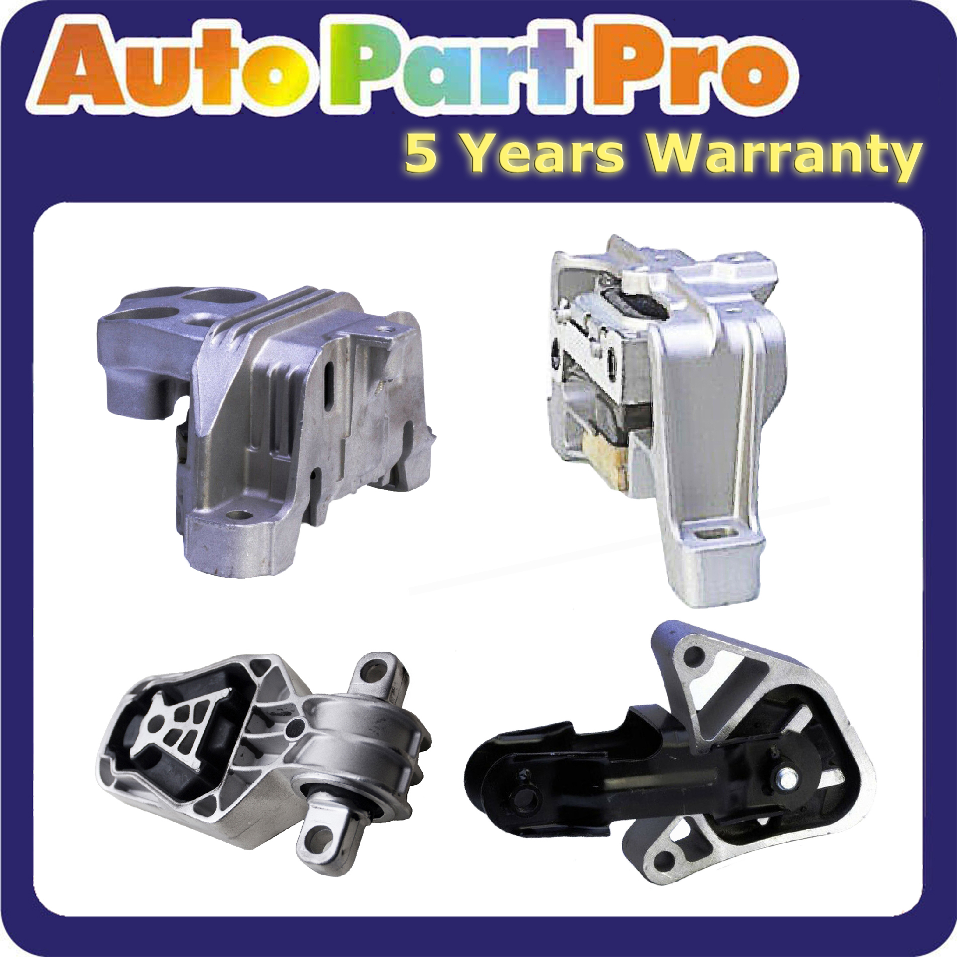 4Pcs Engine Motor & Auto Trans Mount Fits Mercedes-Benz B250