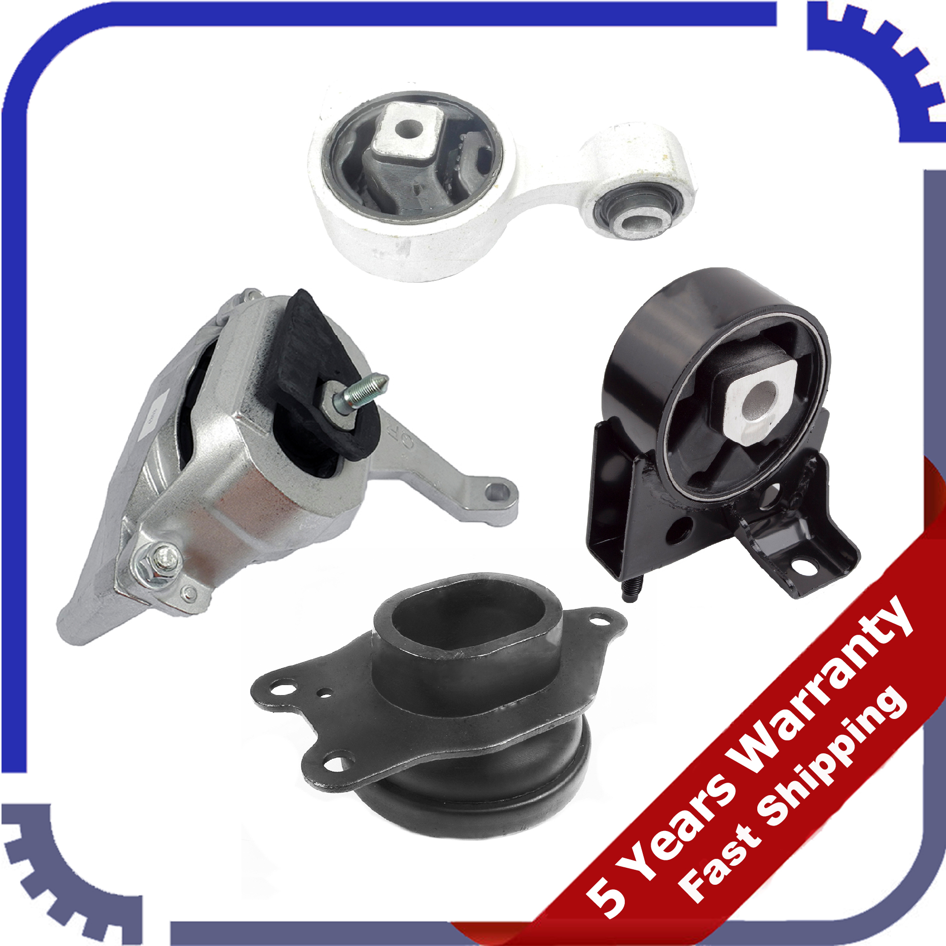 For Nissan Altima Hybrid FWD 2.5L 0711 Set 4Pcs Engine Motor & Trans