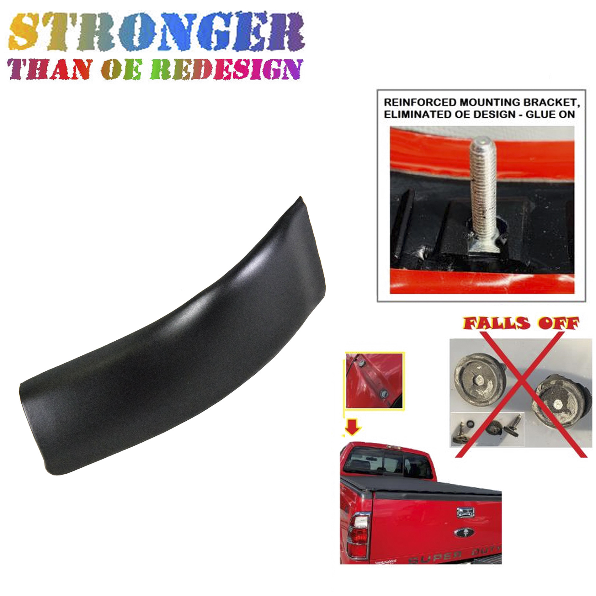 RH UPGRADED Roof Corner Moulding Trim For Ford F250 F350 F450 Super