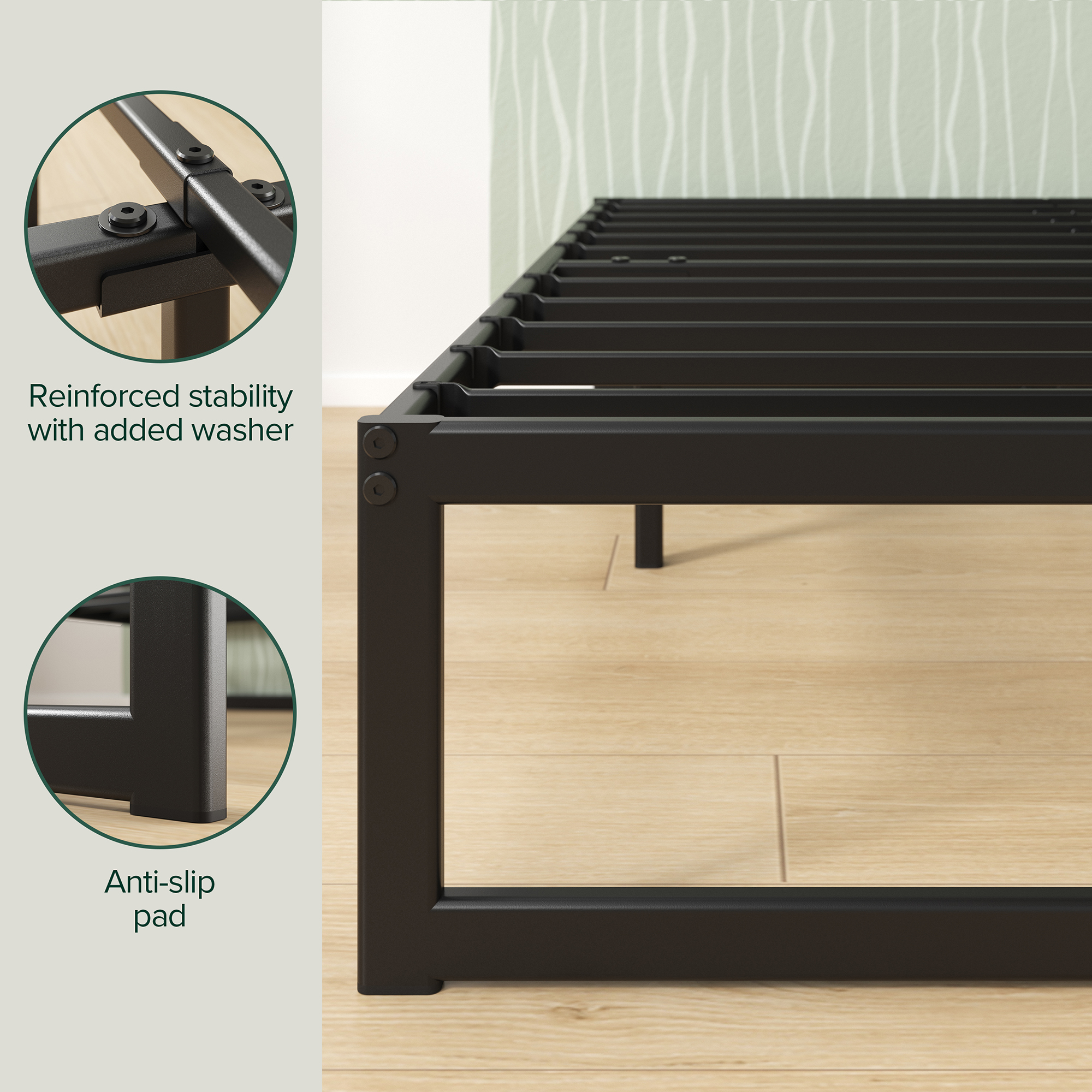 Bed Frame Queen Double Single King Mattress Base Metal Platform Zinus QuickLock - Picture 17 of 26