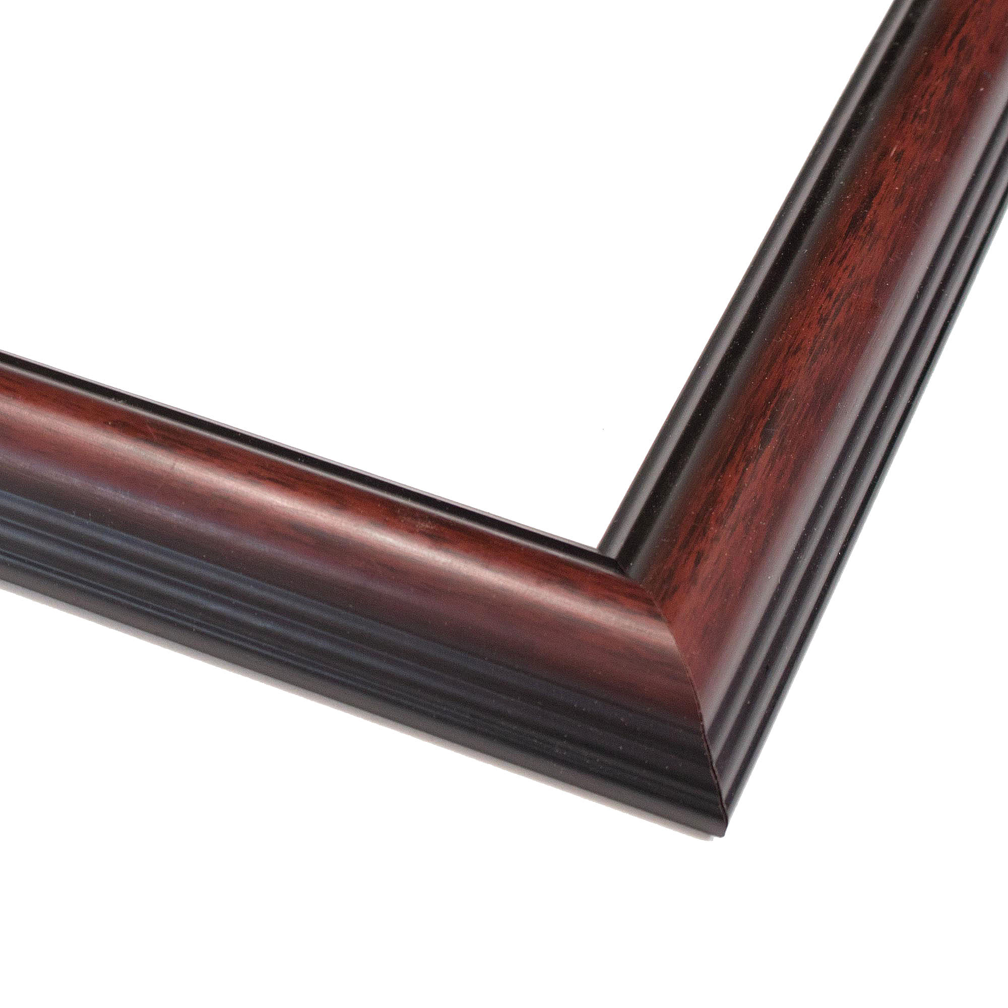 Cornice portafoto marrone decorativa - acrilico UV, pannello di supporto, ferramenta da appendere inclusa