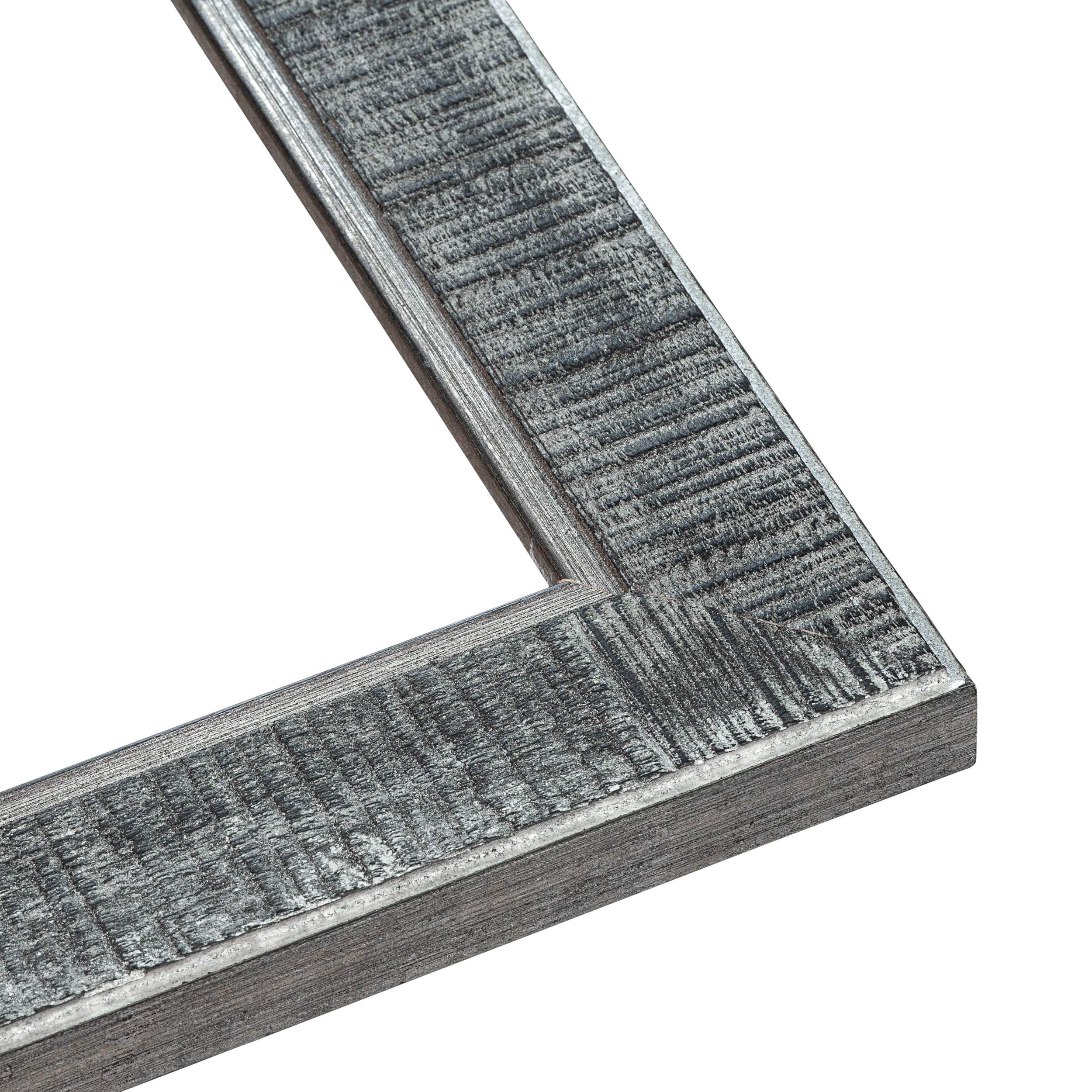Bilderrahmen Distressed schwarz - UV Acryl, Rückseite, hängende Hardware - Bild 1 von 8