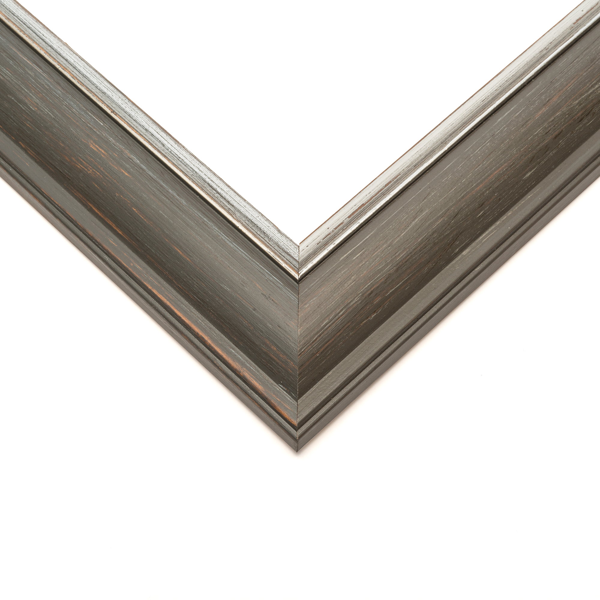 Panoramic Weathered Black Picture Frame – UV Acrylic, Backing, Hanging Hardware