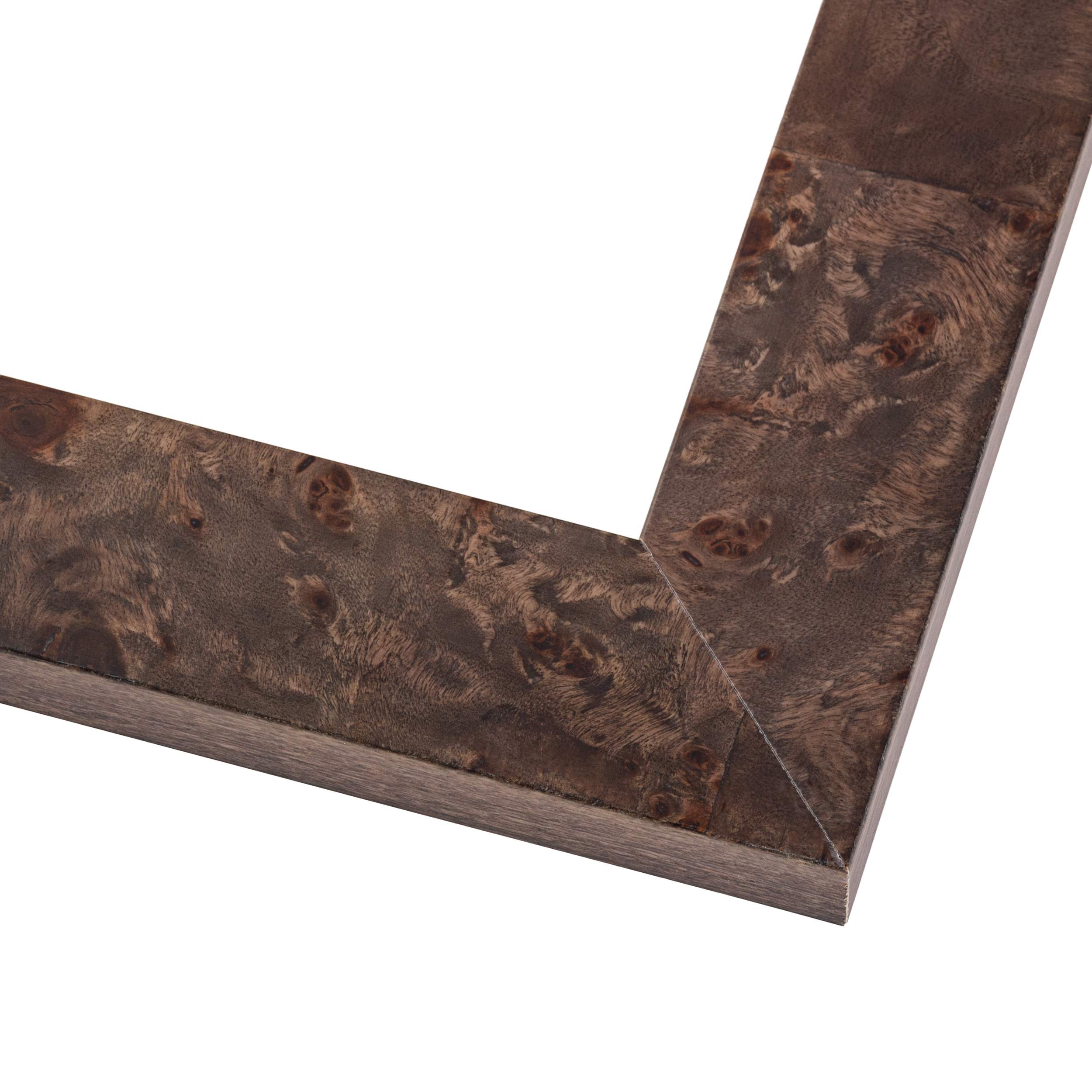 19x24 Frame Brown Burl Real Wood Picture Frame Width 1.625 Inches | Interior Fra detailed image 4