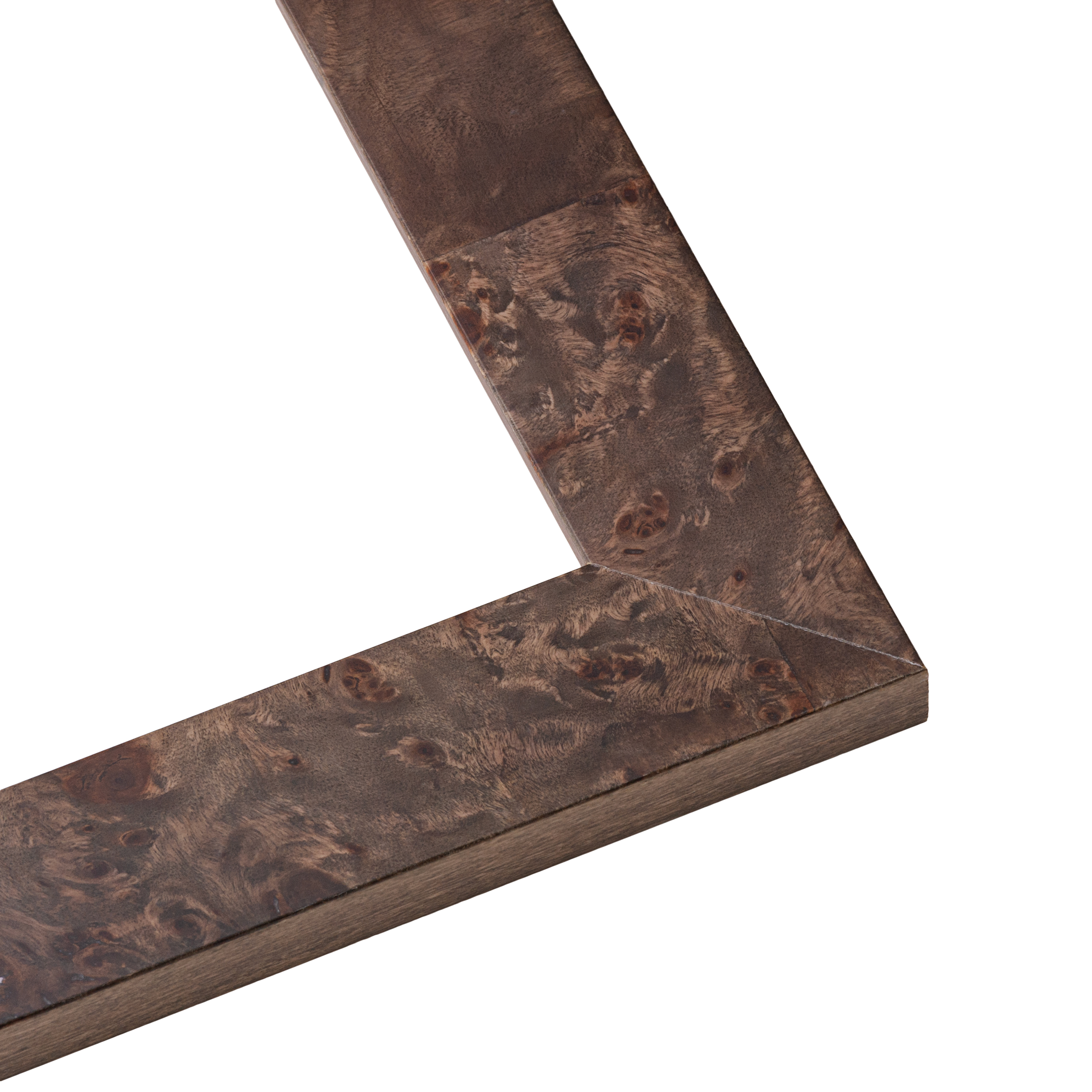19x24 Frame Brown Burl Real Wood Picture Frame Width 1.625 Inches | Interior Fra detailed image 2
