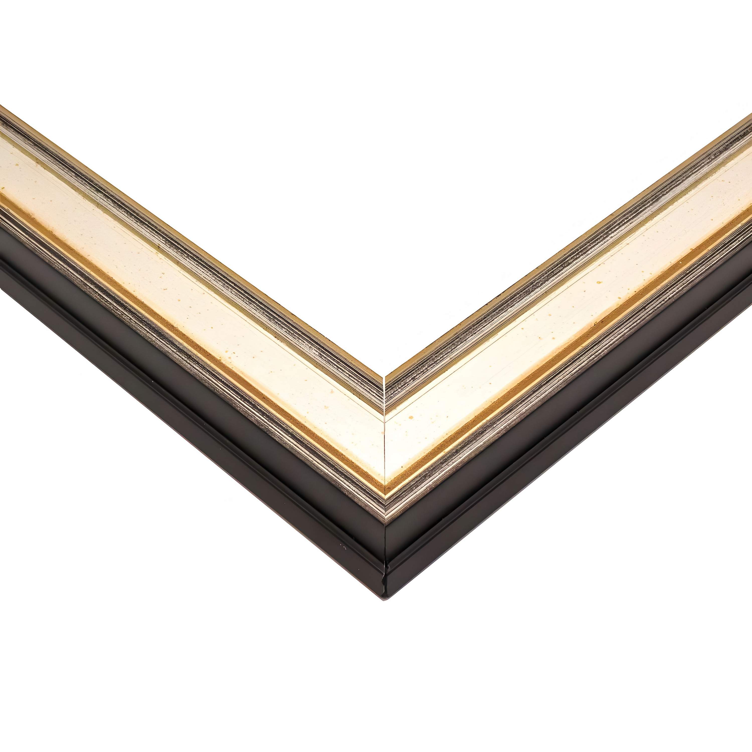 17x13 Frame Silver Solid Wood Picture Frame Width 1.25 Inches | Interior Frame D detailed image 3