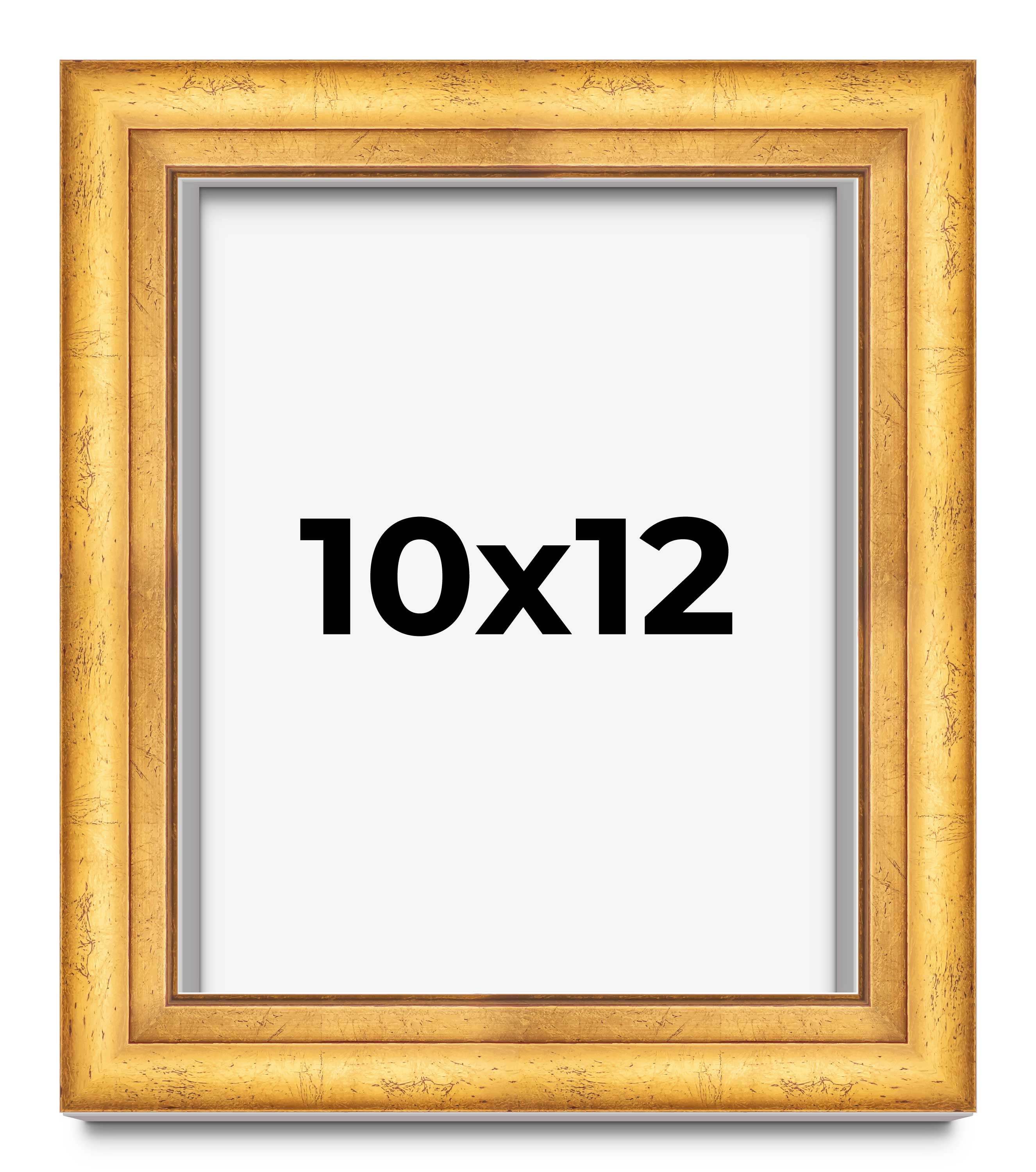 Photo Size Shadow Box 1.75″ Deep Gold Frame – UV Acrylic, Backing, Hardware