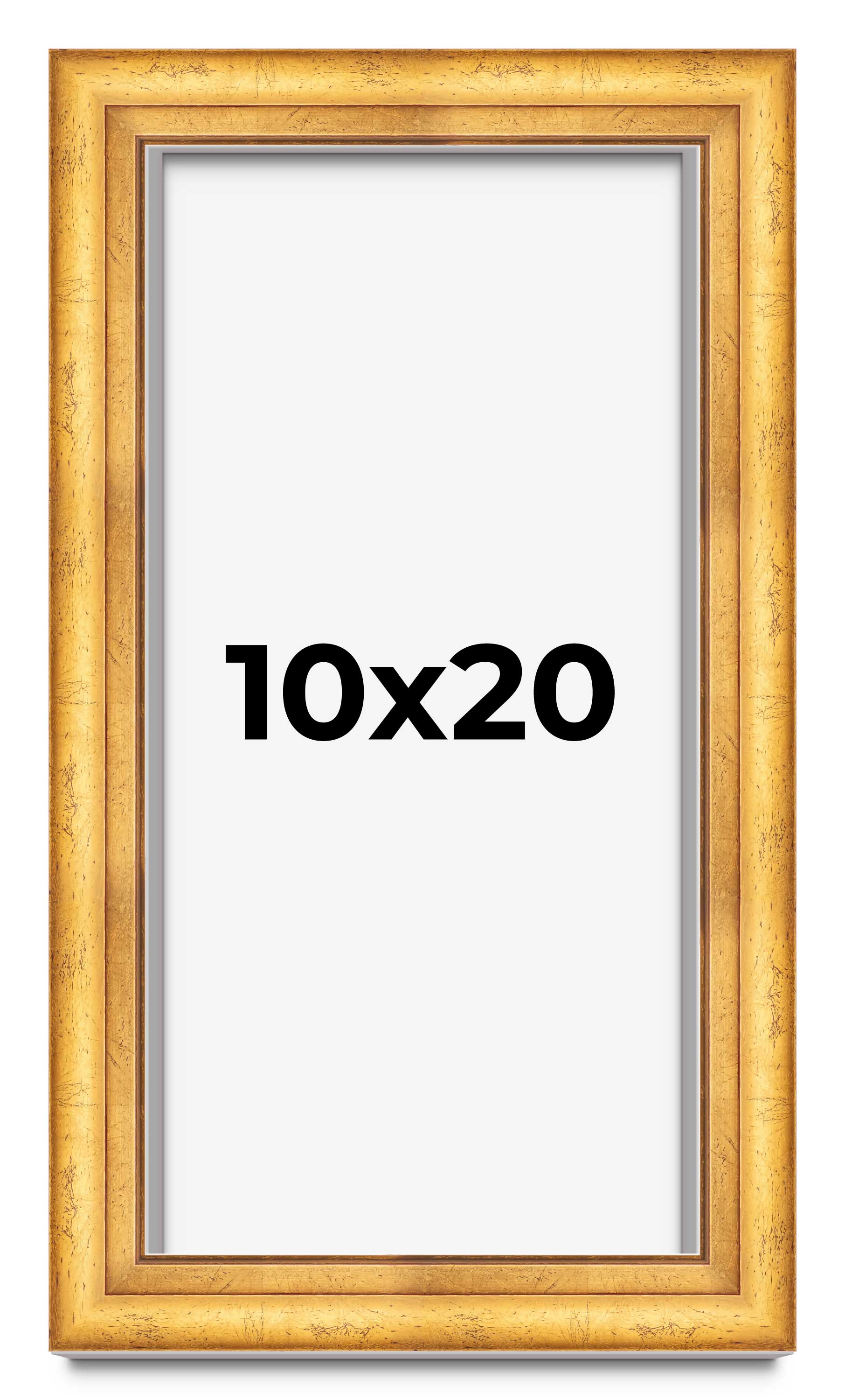 Panoramic Shadow Box 1.75″ Deep Gold Frame – UV Acrylic, Backing, Hardware