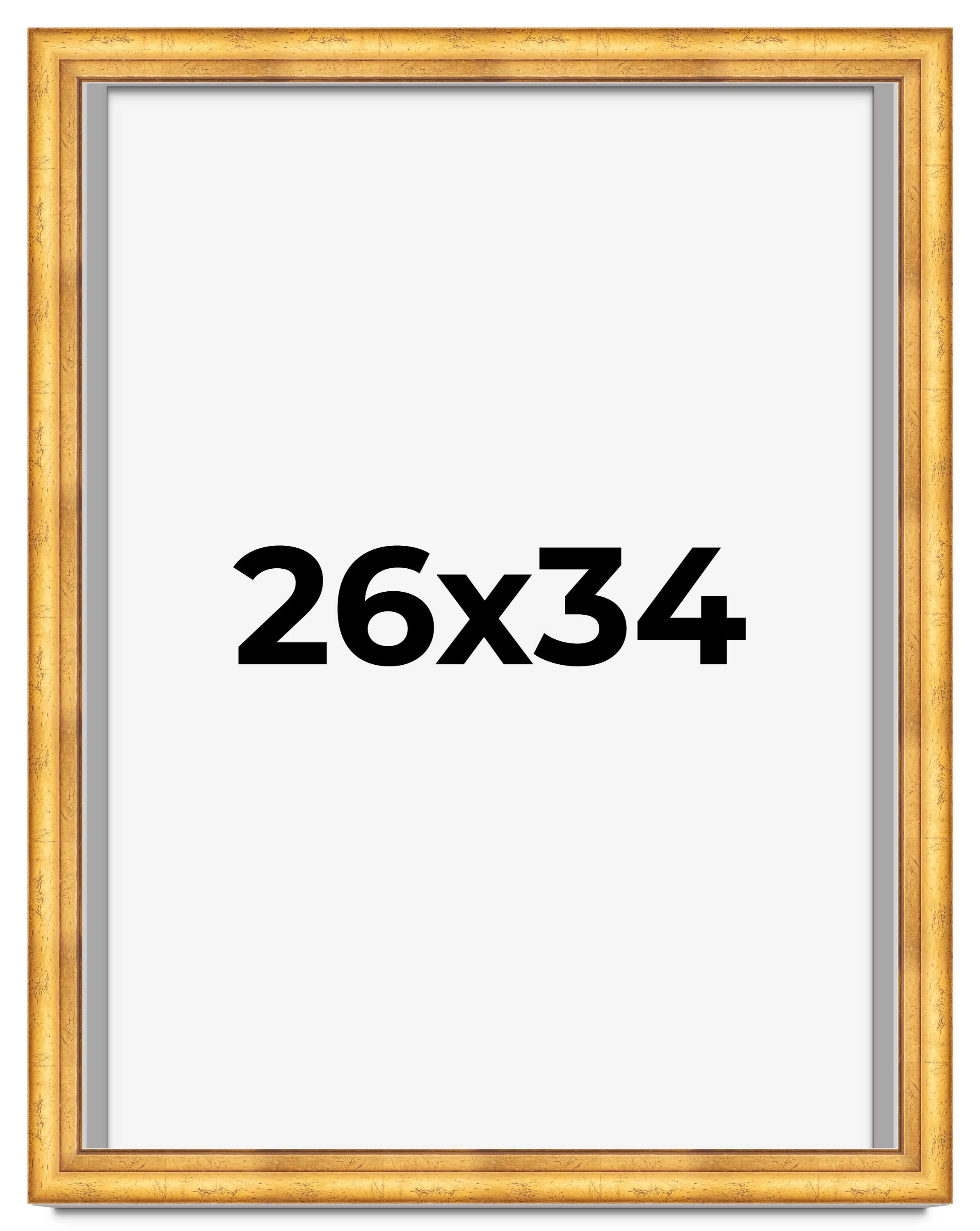 Shadow Box 1.75" Deep Gold Picture Frame - UV Acrylic,Backing, Hanging Hardware - Picture 273 of 305