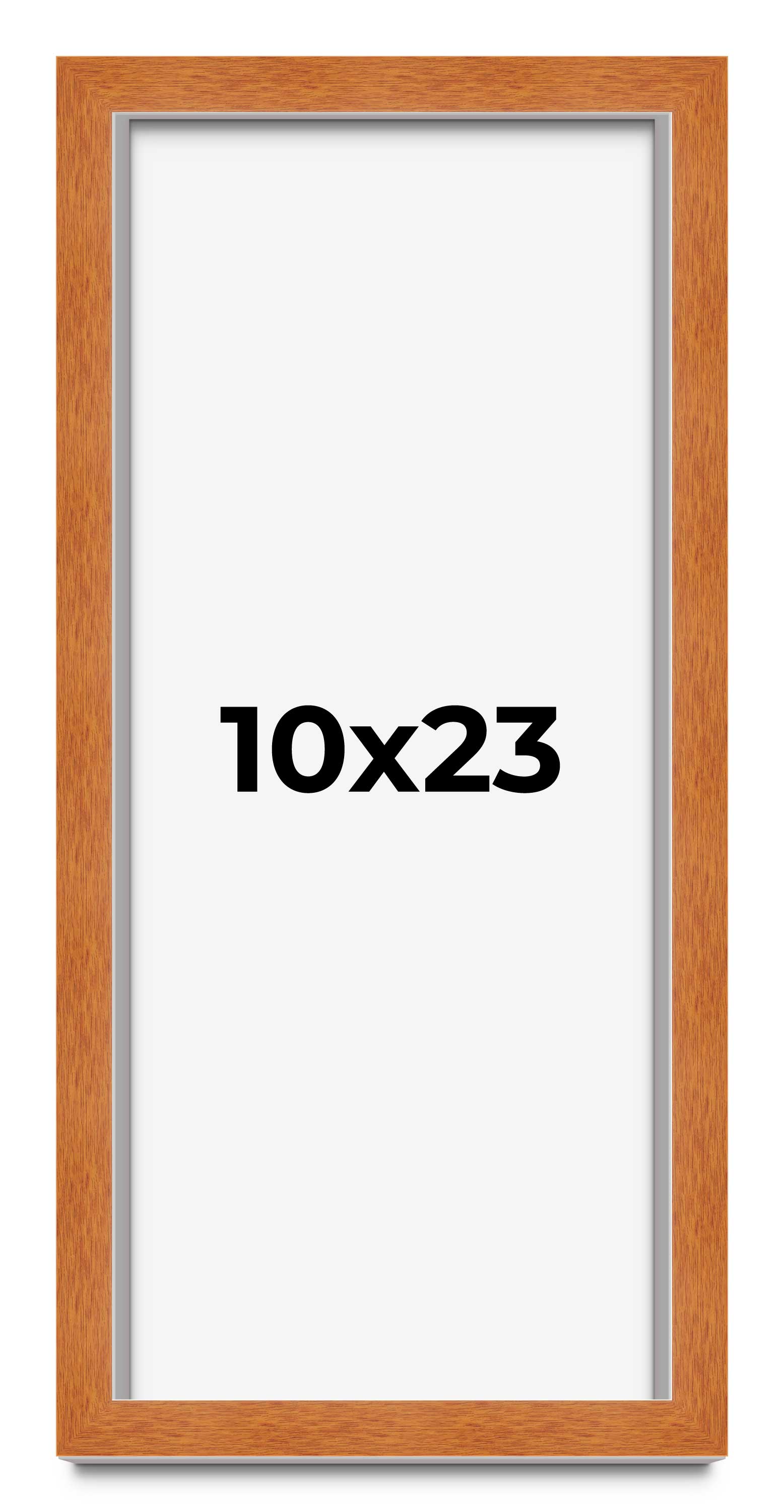 10×23 Shadow Box Frame Brown | 0.875 Inches Deep Real Wood Contemporary Shadowbo