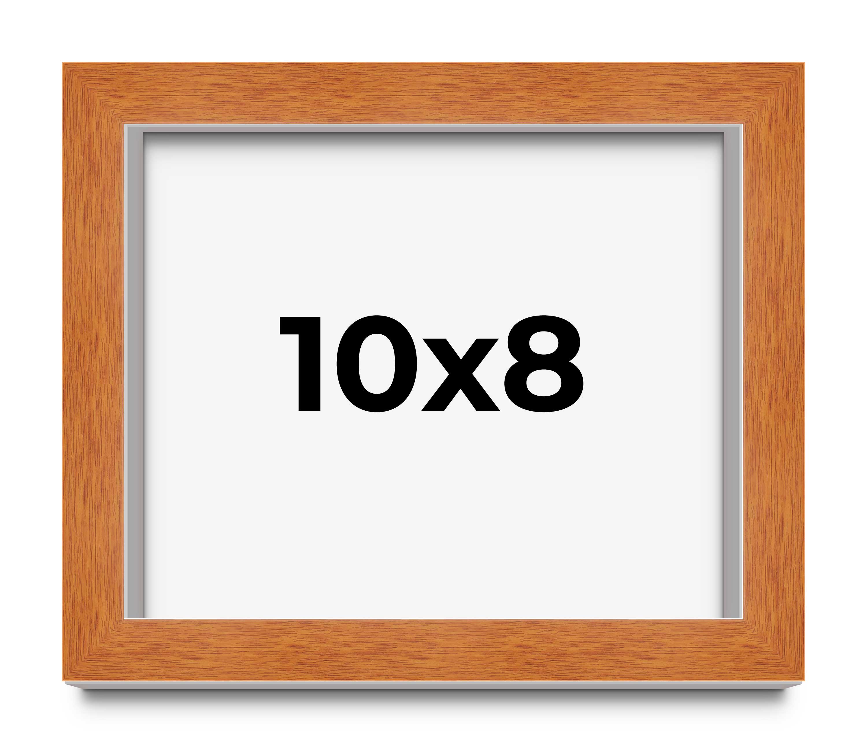 10×8 Shadow Box Frame Brown | 0.875 Inches Deep Real Wood Contemporary Shadowbox