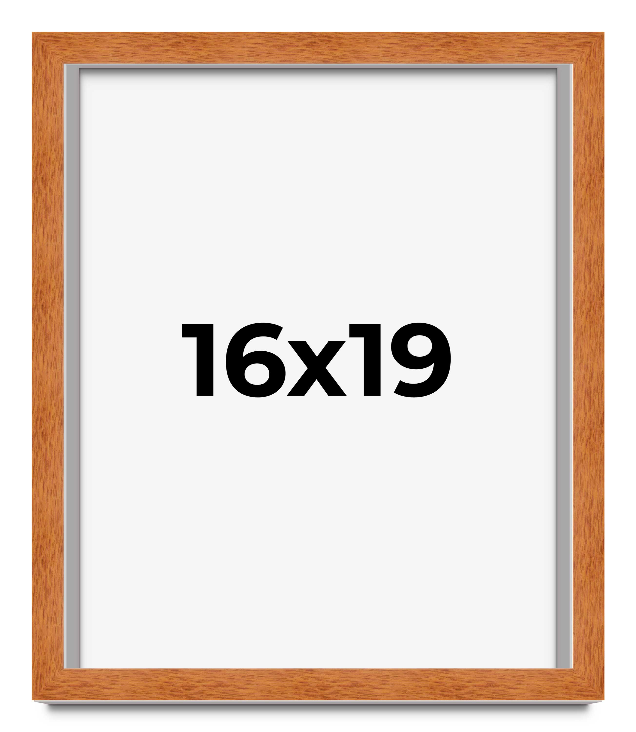 16x19 Rahmen Honig Pekannussbraun Bilderrahmen Fotorahmen UV Acryl, Säurefrei