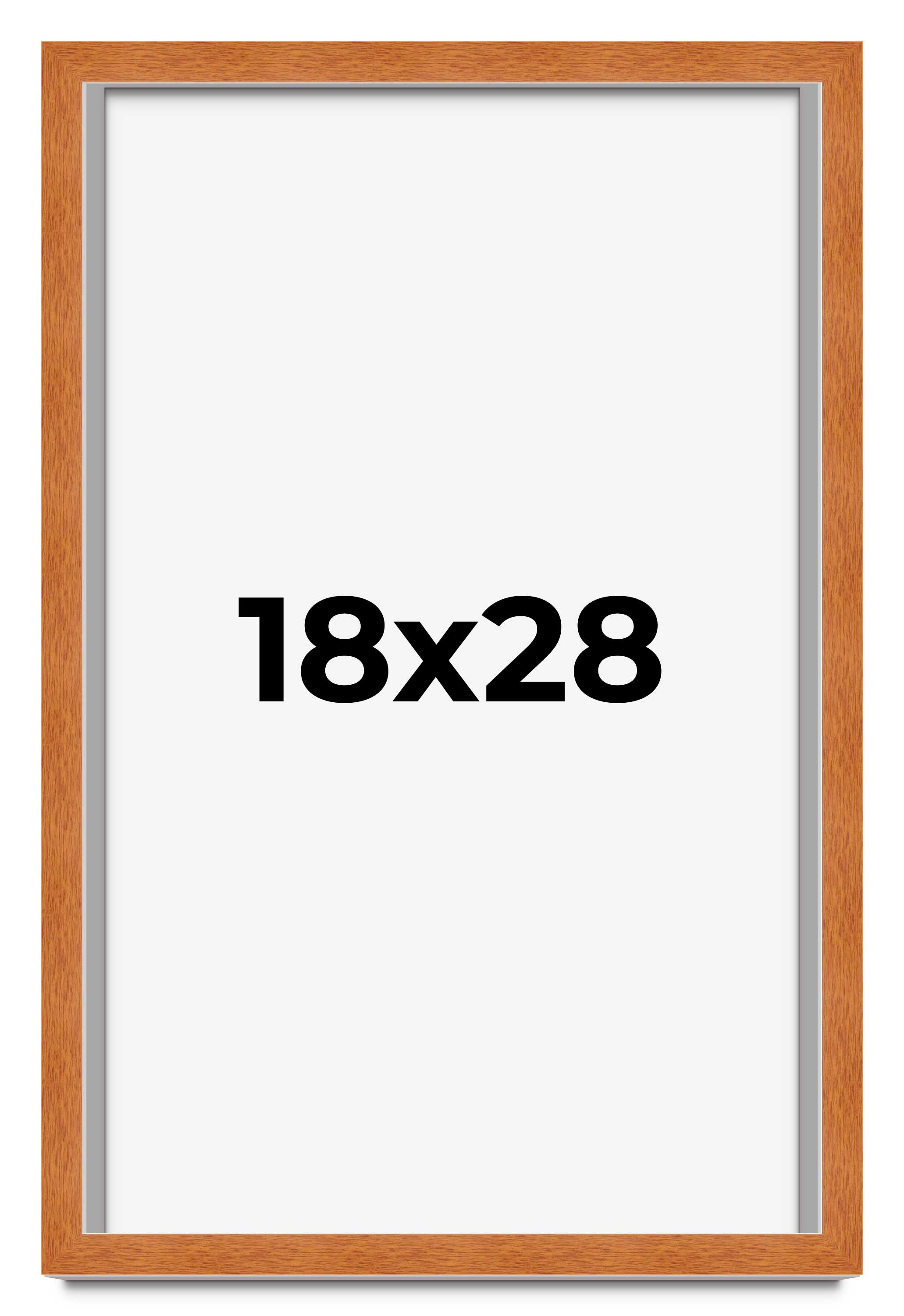 18x28 Frame Honey Pecan Brown Picture Frame Photo Frame UV Acrylic, Acid Free