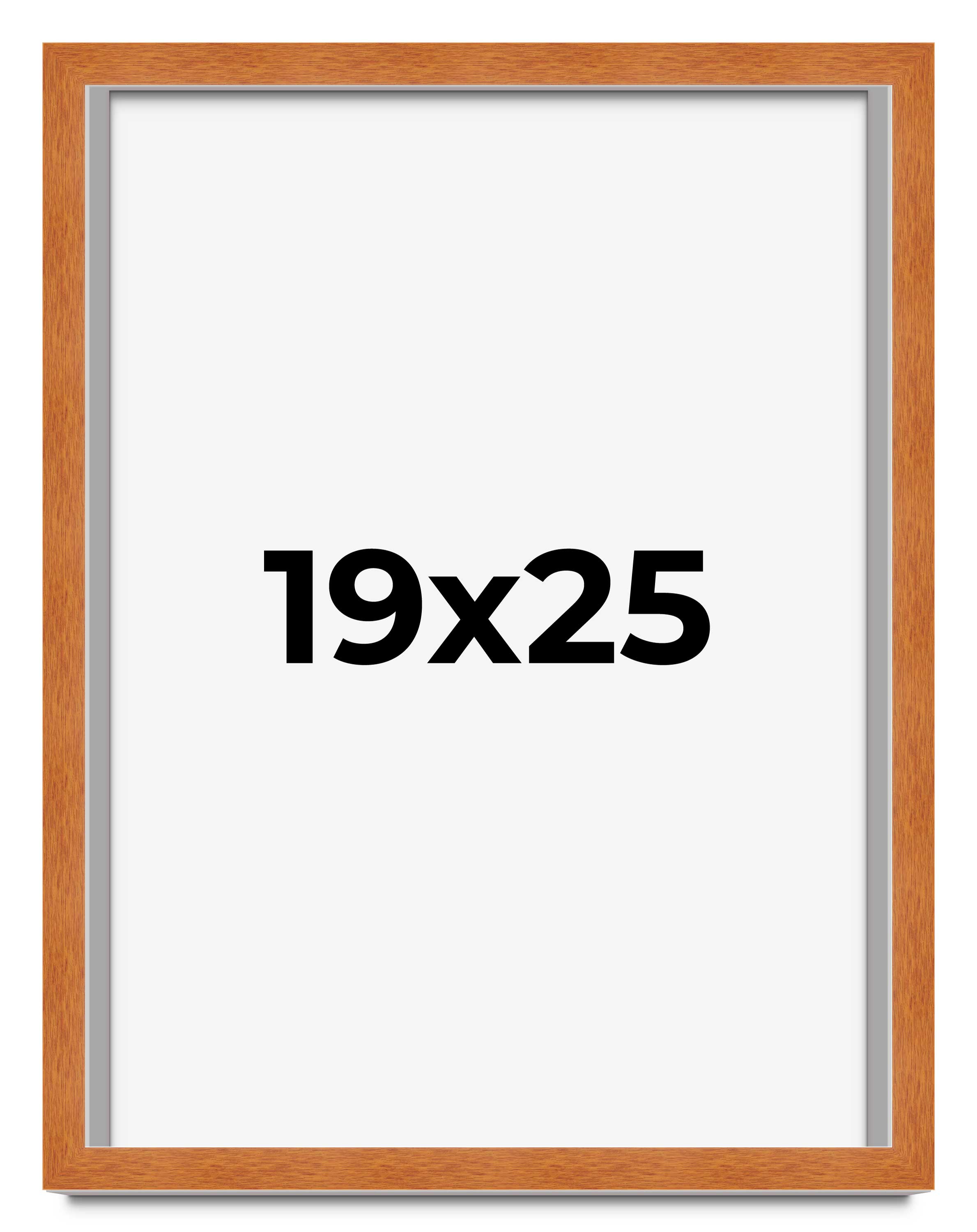 19×25 Shadow Box Frame Brown | 0.875 Inches Deep Real Wood Contemporary Shadowbo