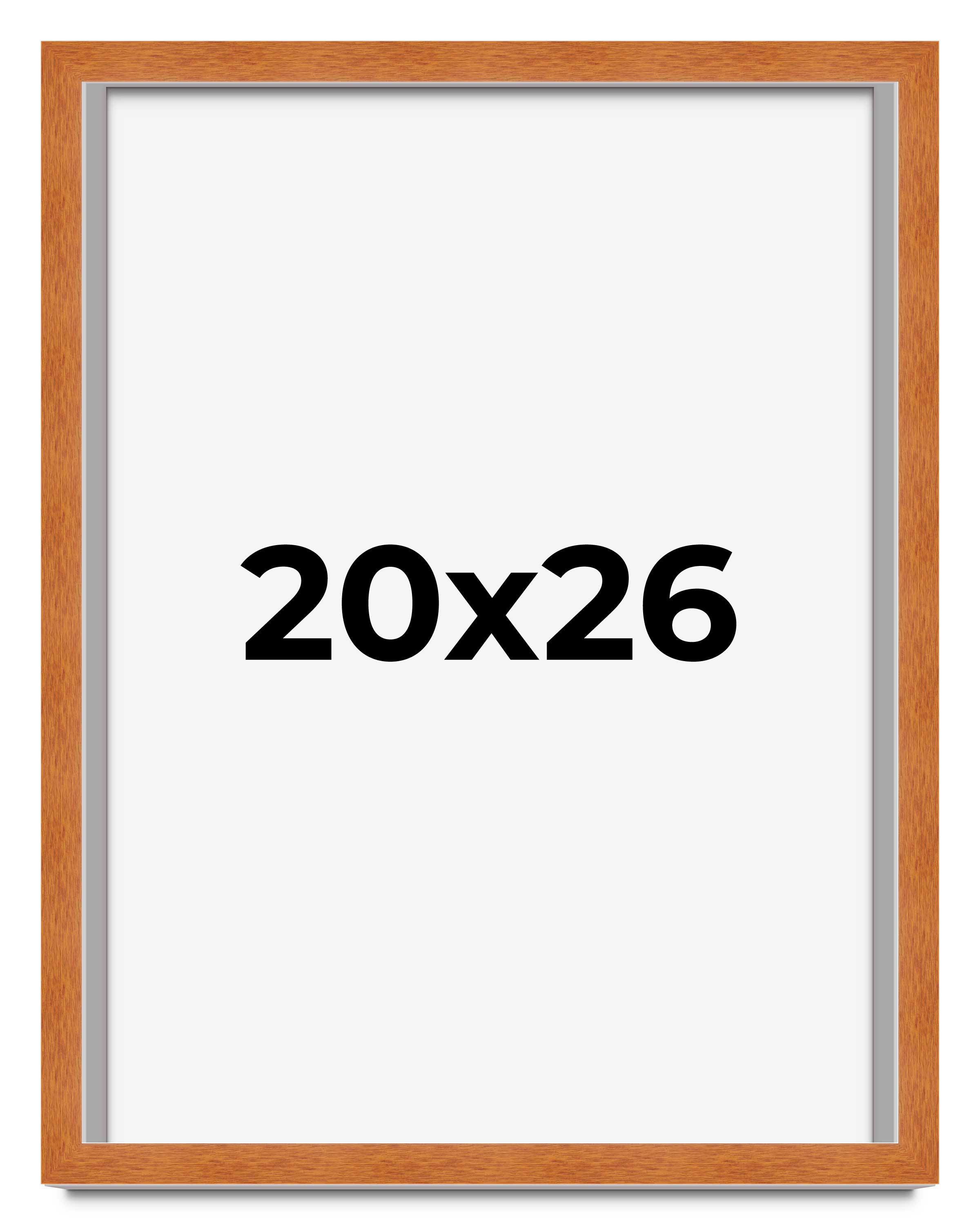 20x26 Frame Honey Pecan Brown Picture Frame Photo Frame UV Acrylic, Acid Free - Picture 1 of 9