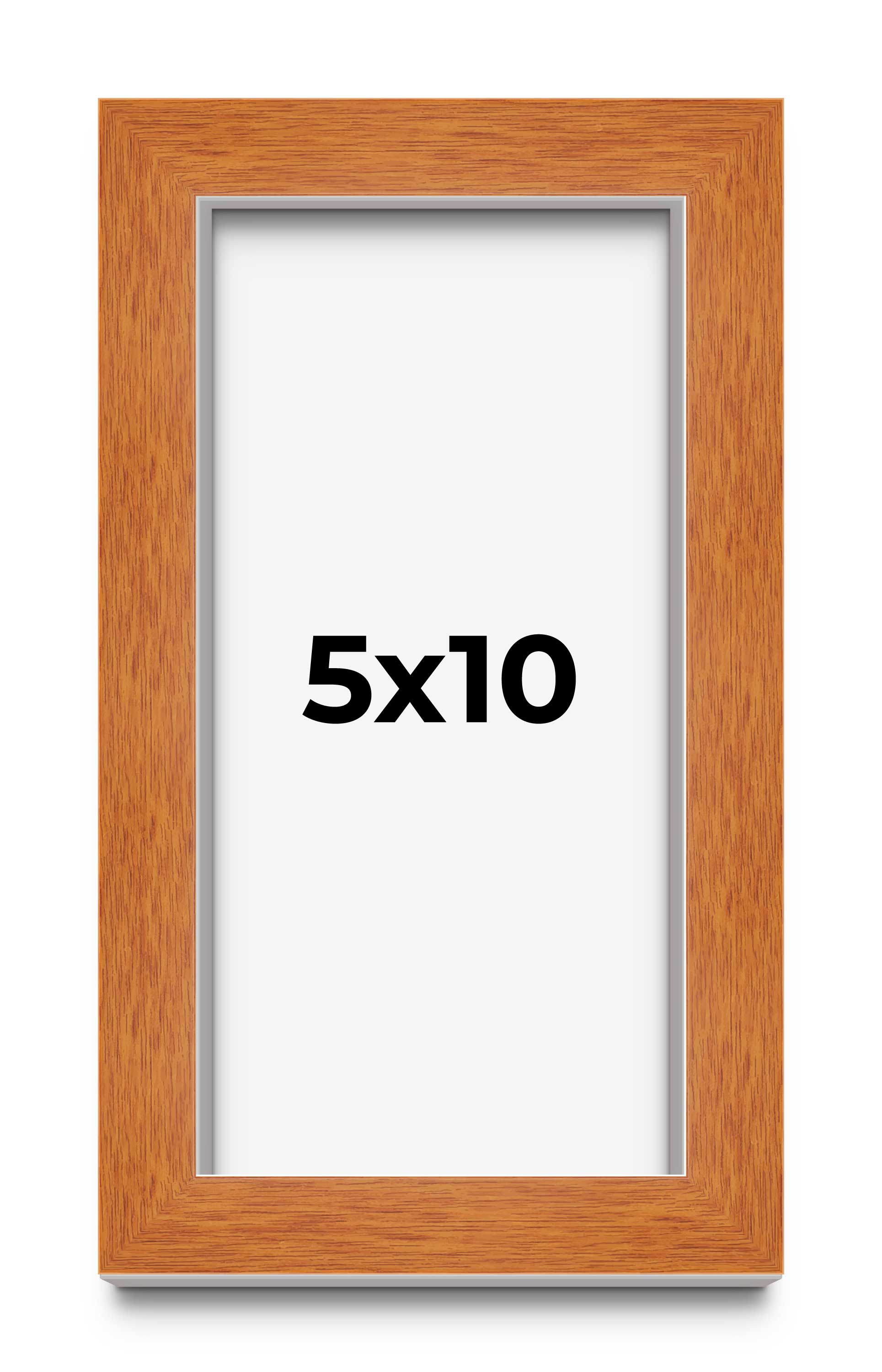 5×10 IN Shadow Box Frame Brown | 0.875 Inches Deep Real Wood Contemporary Shadow