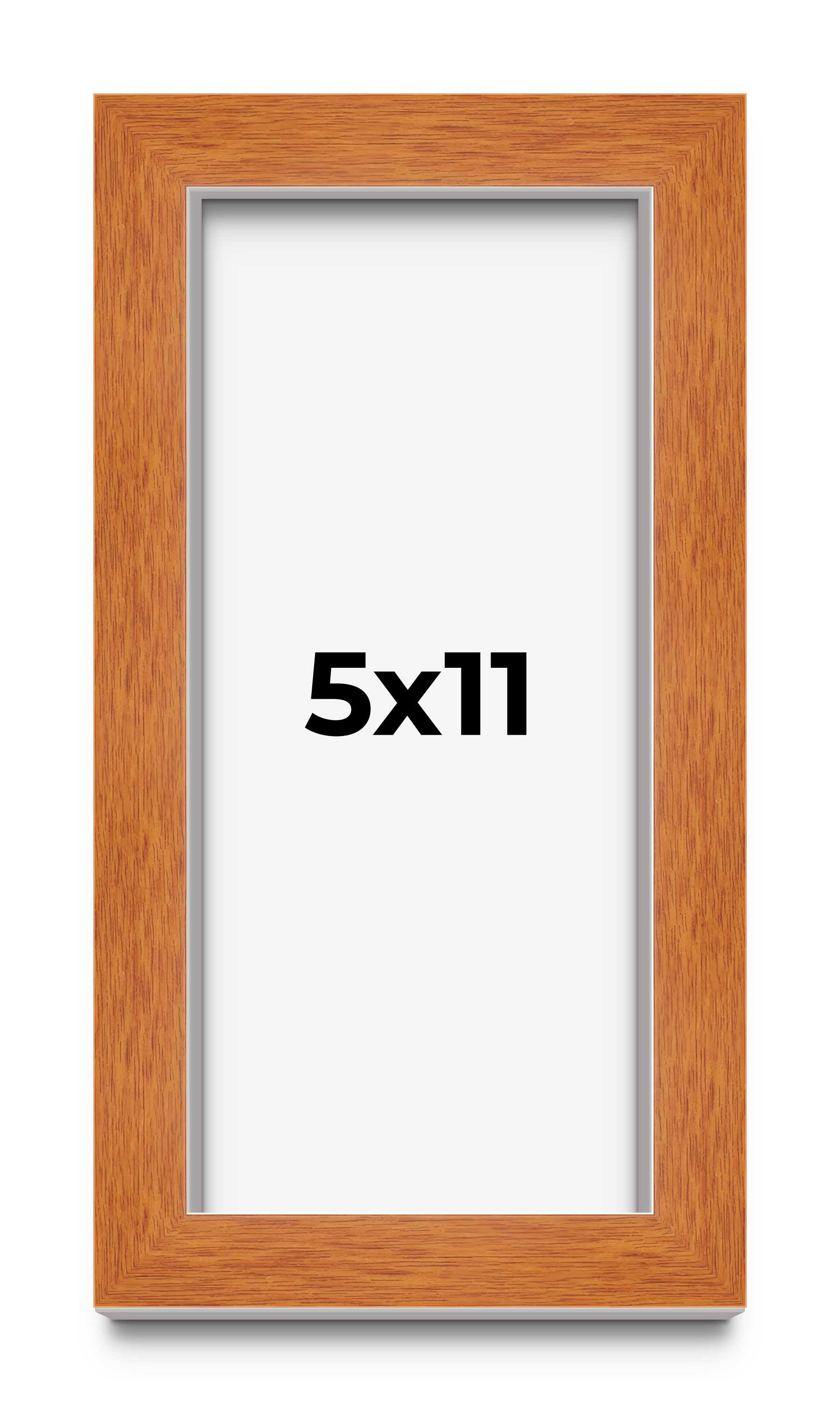 5×11 IN Shadow Box Frame Brown | 0.875 Inches Deep Real Wood Contemporary Shadow