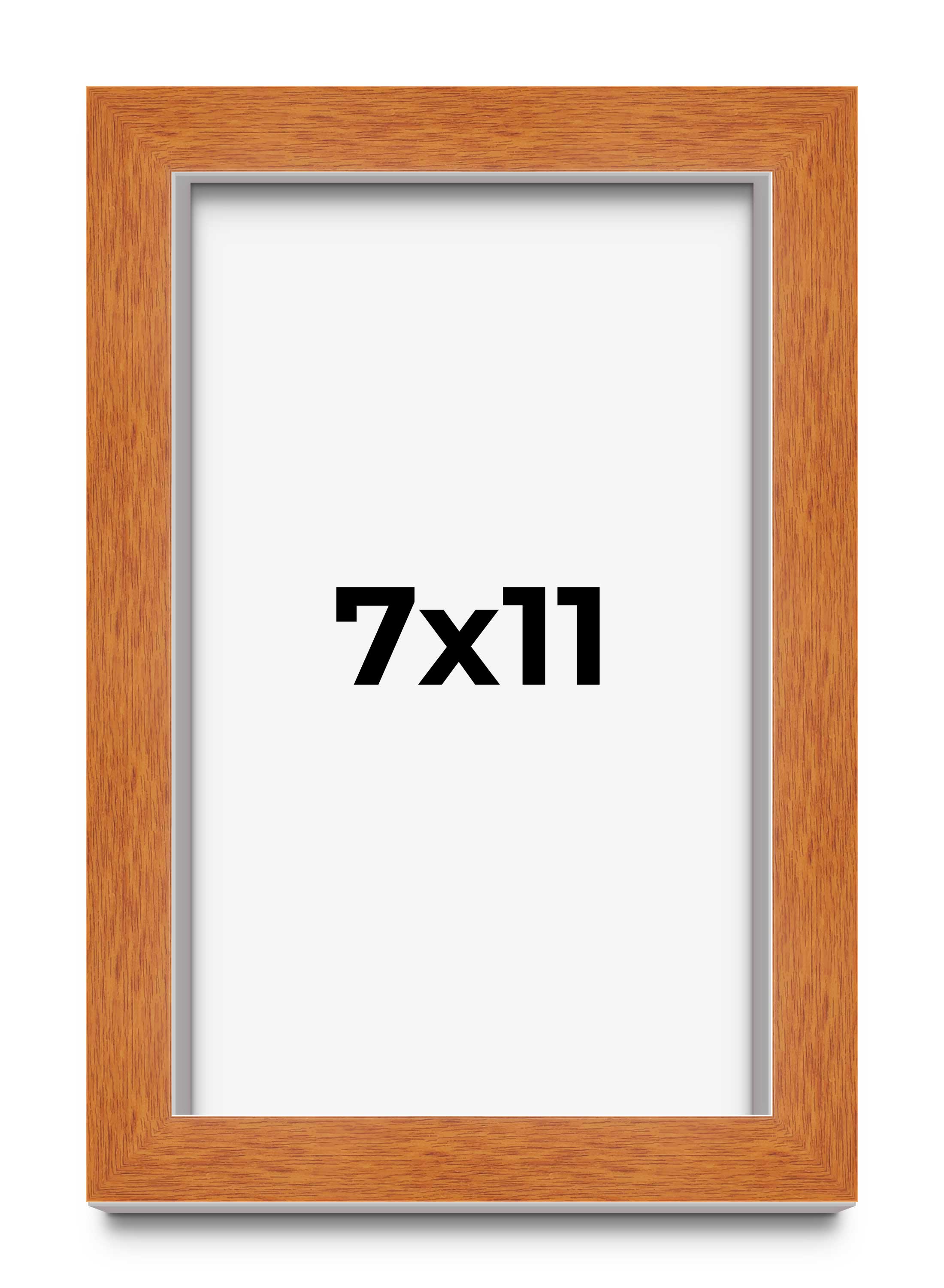 7×11 Shadow Box Frame Brown | 0.875 Inches Deep Real Wood Contemporary Shadowbox