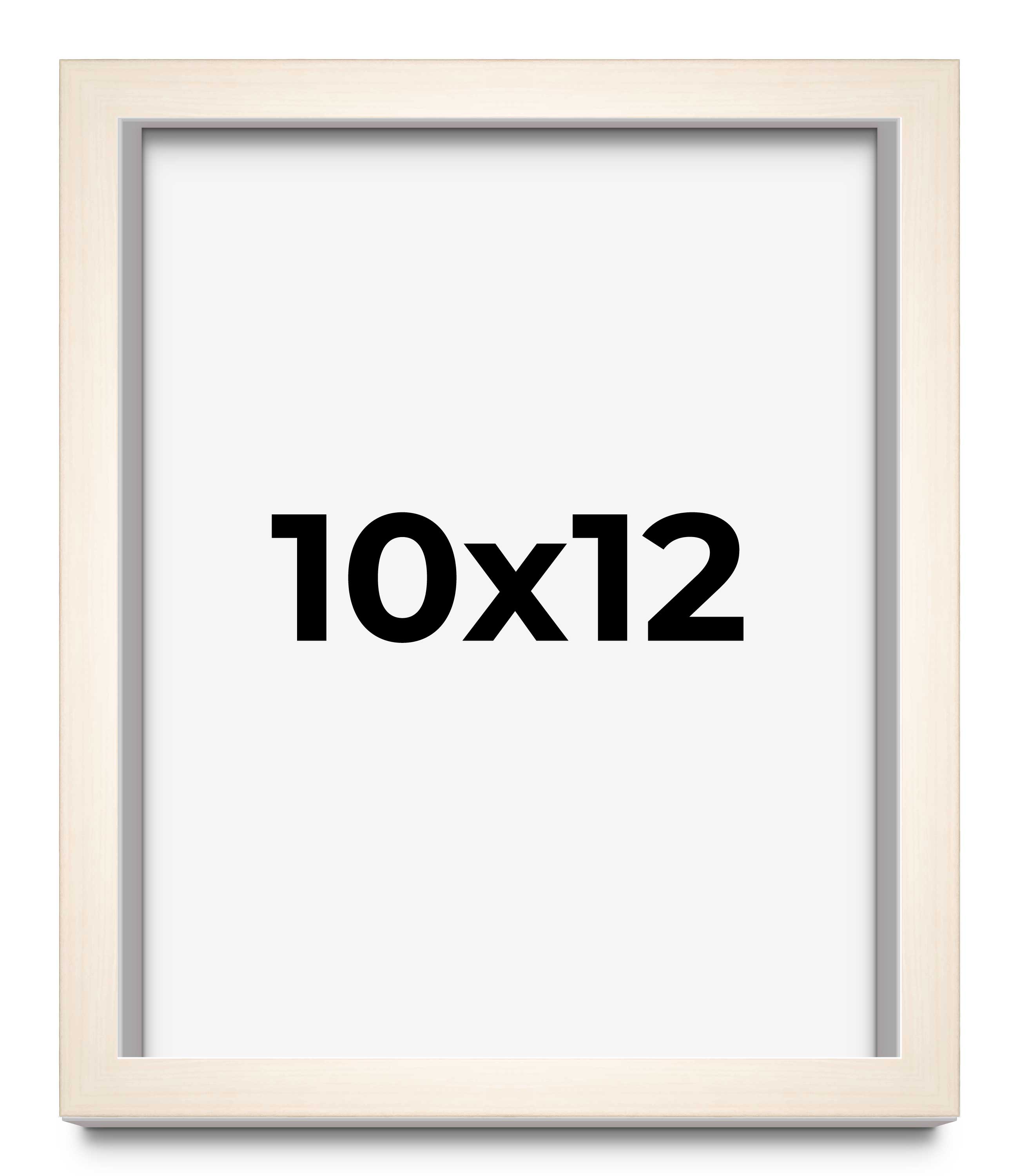 Bilderrahmen 10x12 Rahmen Weiß Weizen Massivholz | Leistenbreite 0,75 cm | - Bild 1 von 9