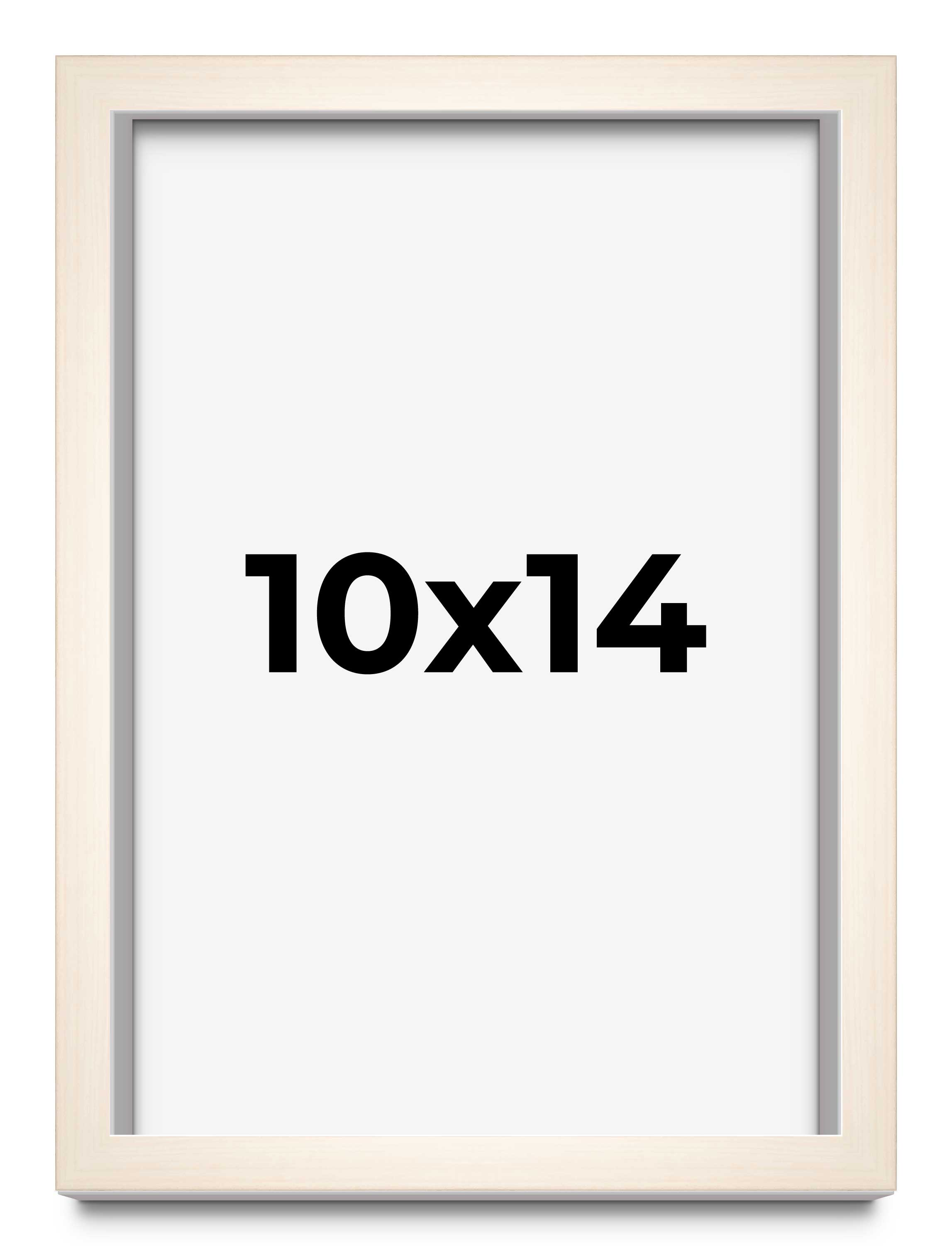 10x14 Frame White Wheat Solid Wood Picture Frame | Moulding Width 0.75 Inches main product image