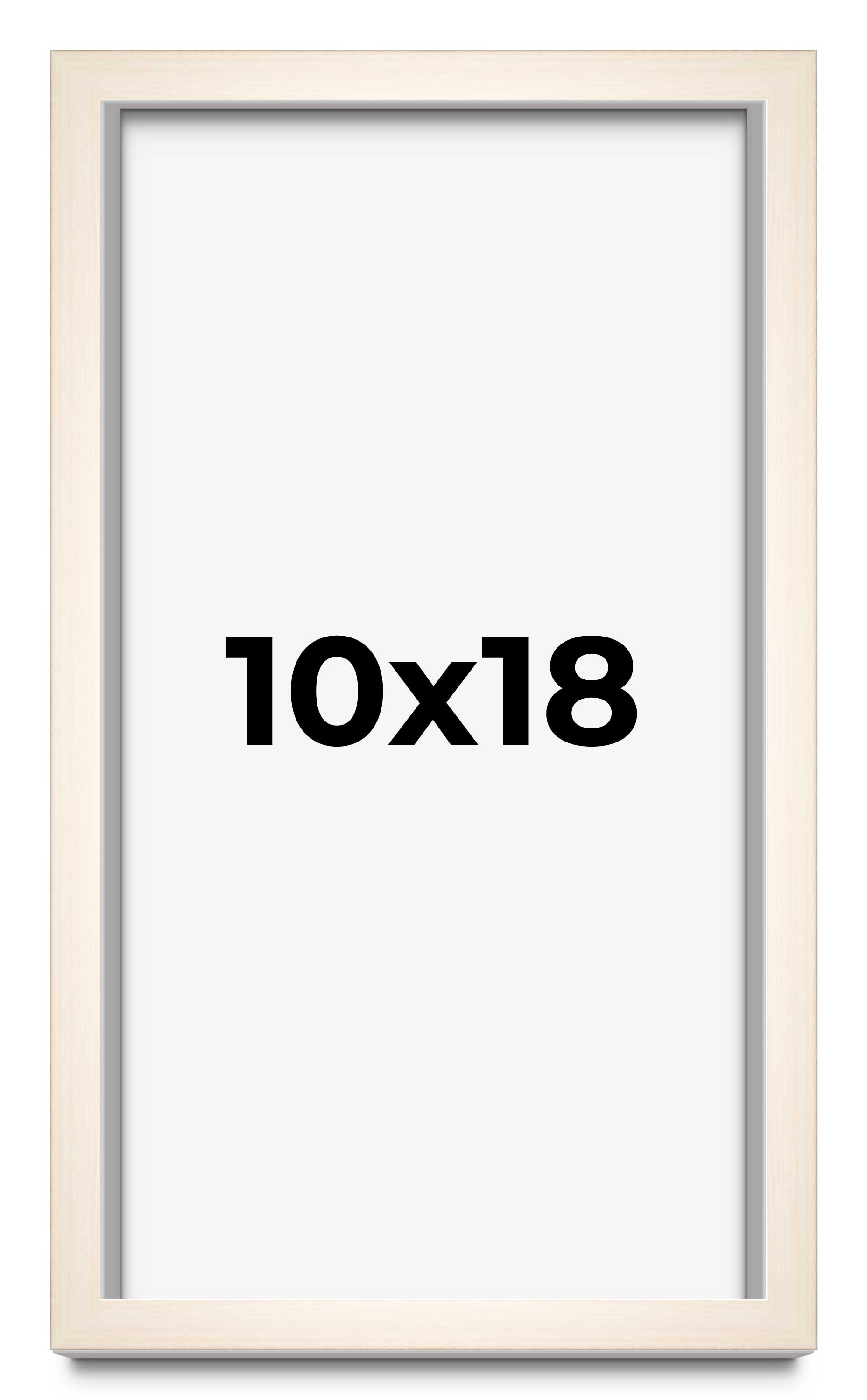 10x18 Frame White Wheat Solid Wood Picture Frame | Moulding Width 0.75 Inches main product image