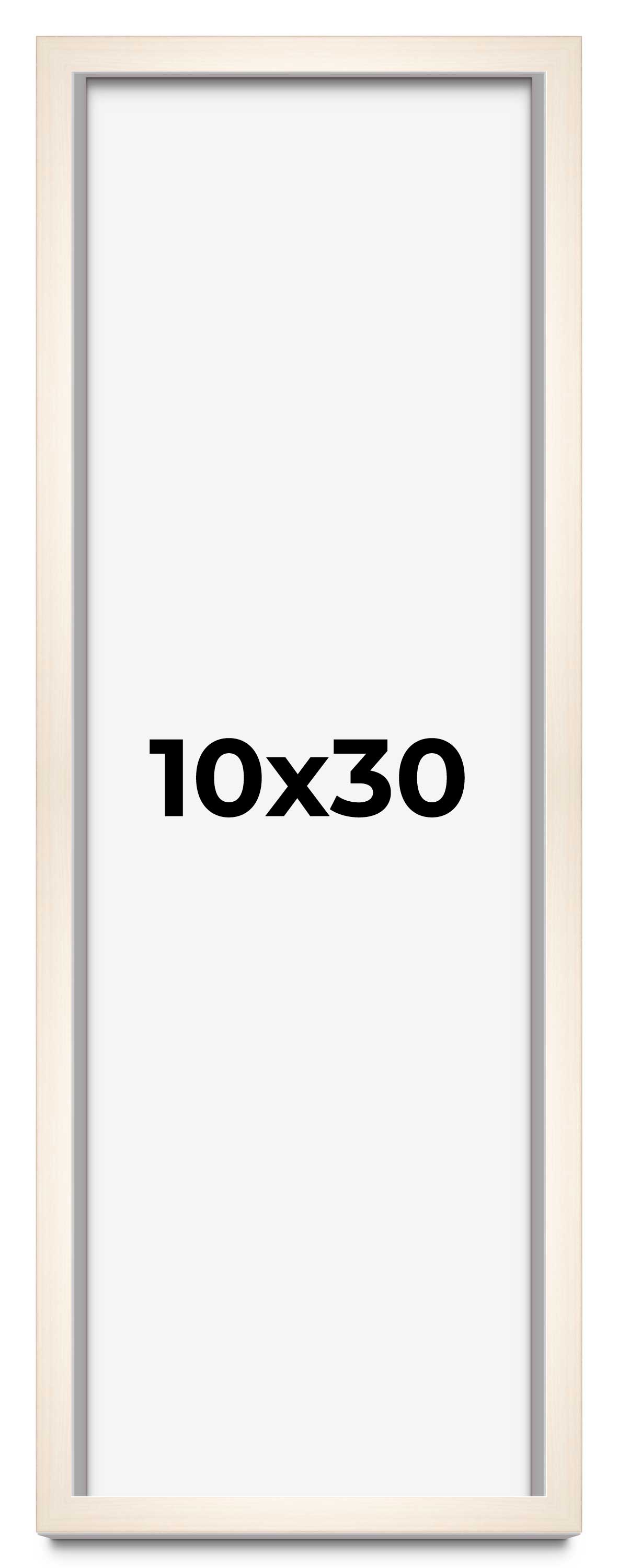 10×30 Frame White Wheat Solid Wood Picture Frame | Moulding Width 0.75 Inches |