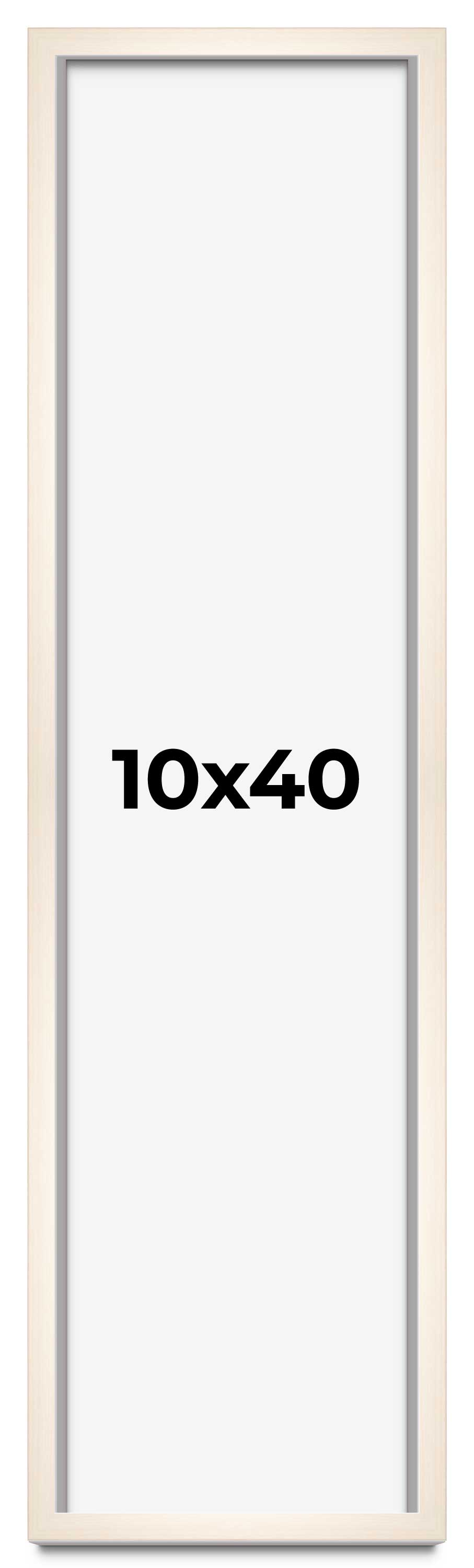 10x40 Frame White Wheat Solid Wood Picture Frame | Moulding Width 0.75 Inches main product image