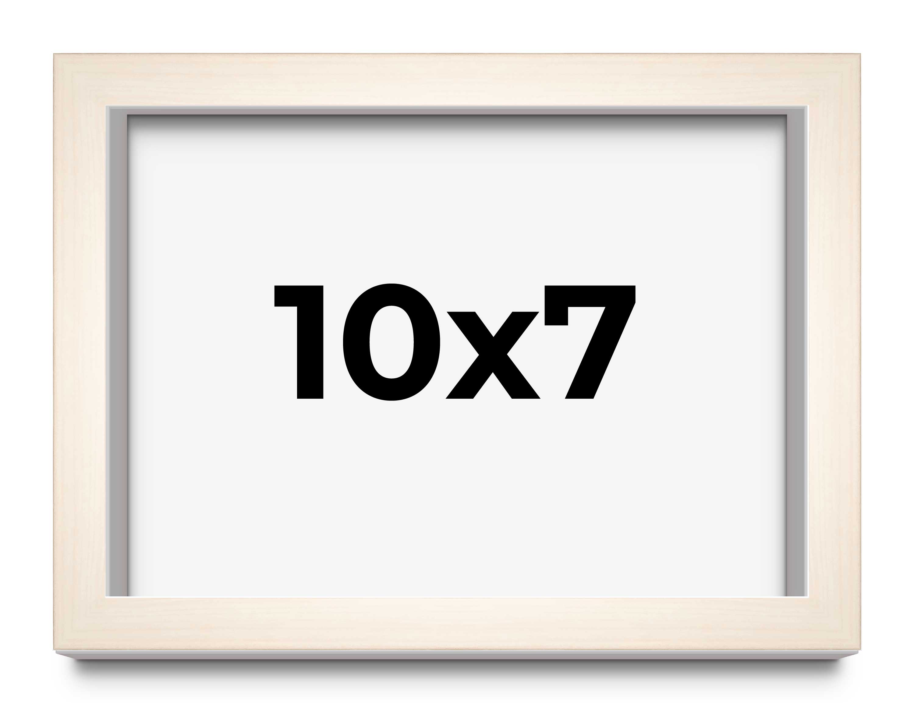 10x7 Frame White Wheat Solid Wood Picture Frame | Moulding Width 0.75 Inches | I main product image