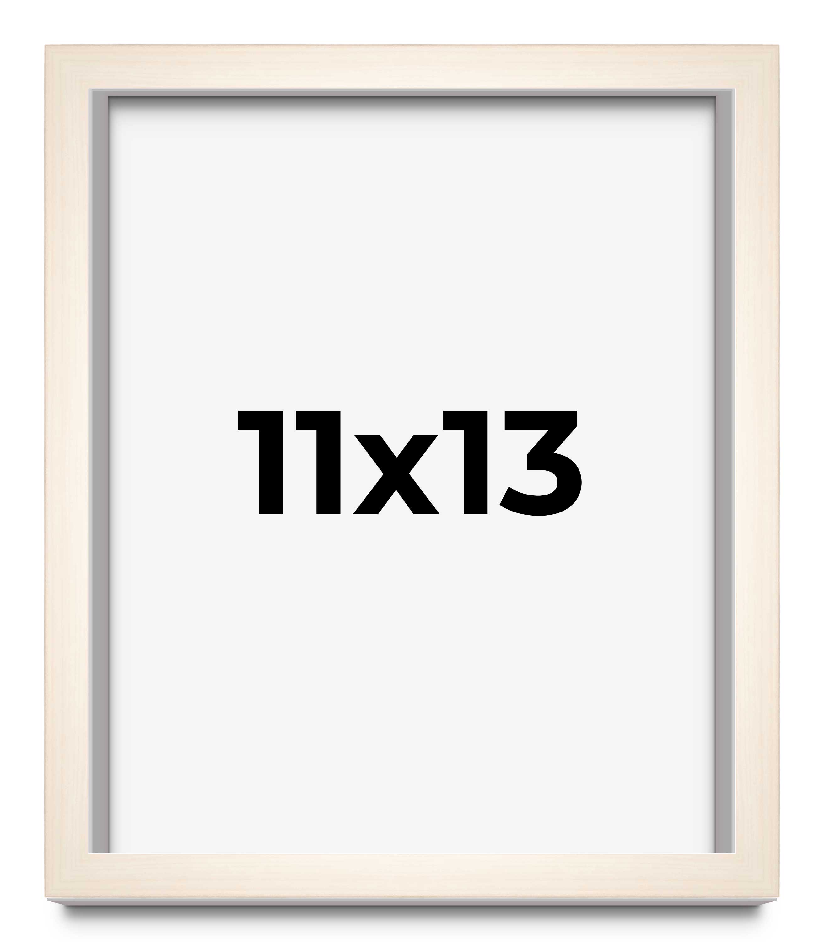 11x13 Frame White Wheat Solid Wood Picture Frame | Moulding Width 0.75 Inches main product image