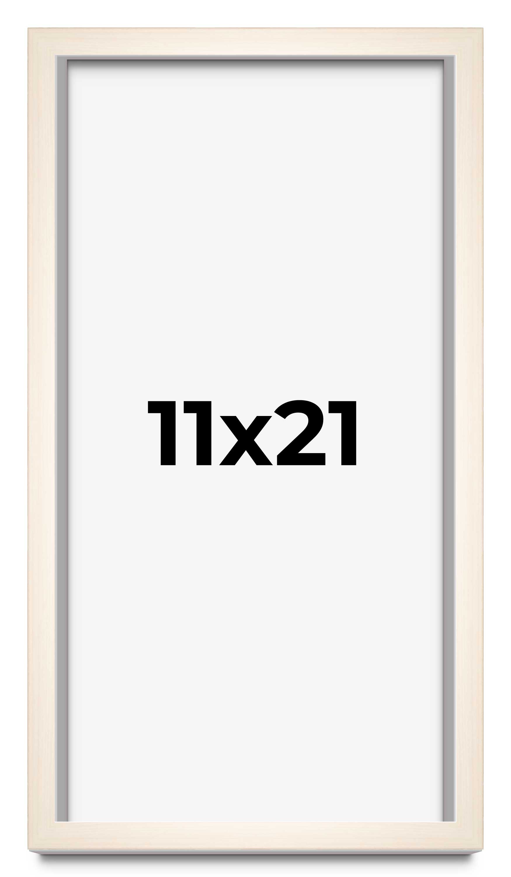 11x21 Frame White Wheat Solid Wood Picture Frame | Moulding Width 0.75 Inches main product image