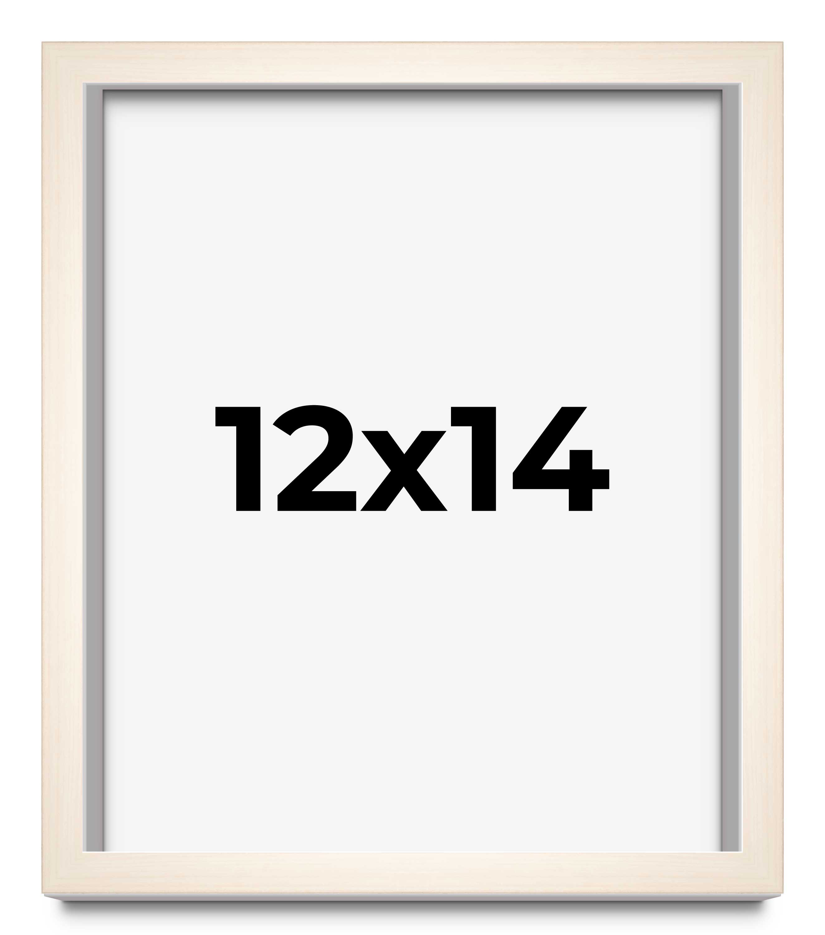 12x14 Frame White Wheat Solid Wood Picture Frame | Moulding Width 0.75 Inches |