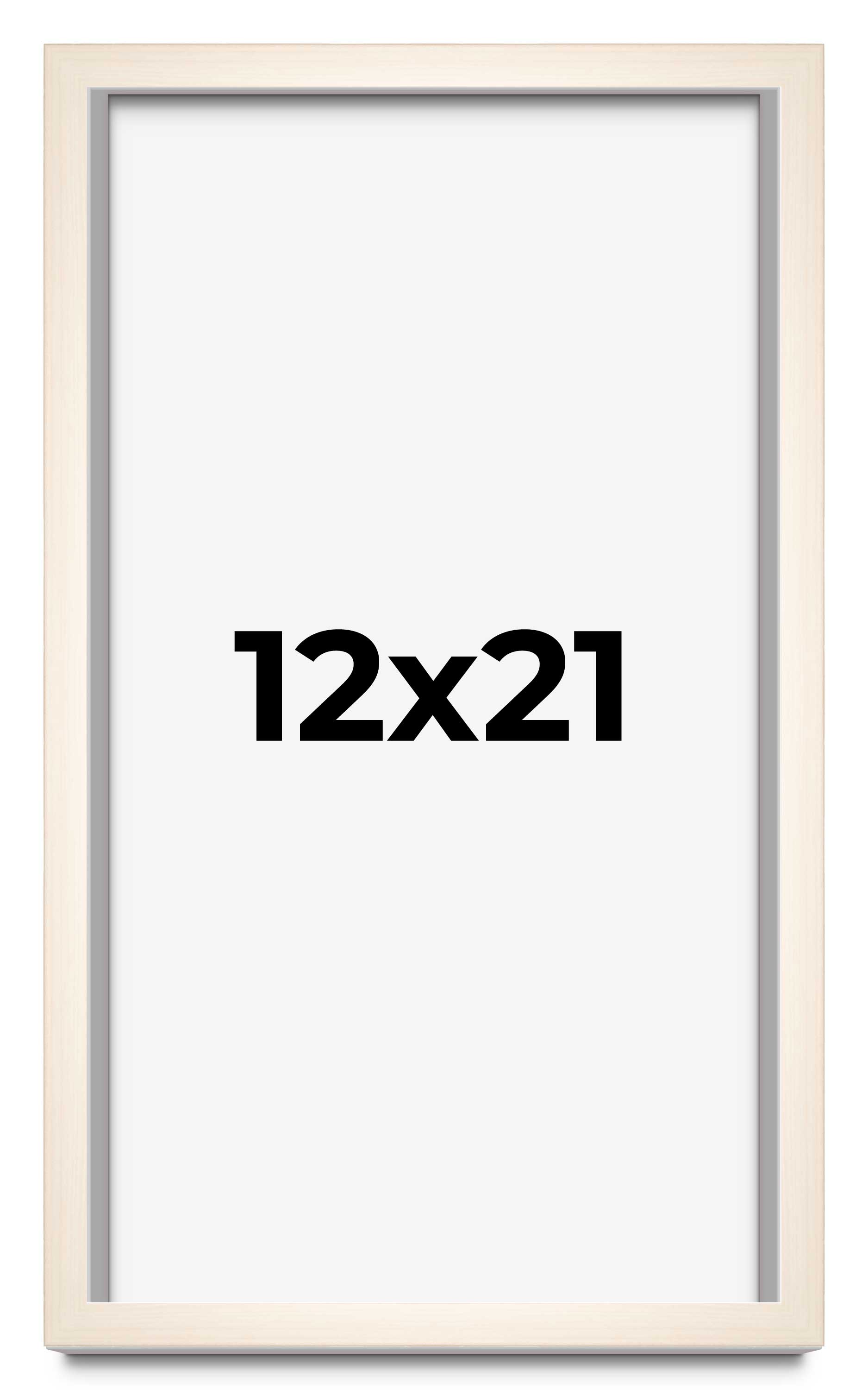 12x21 Frame White Wheat Solid Wood Picture Frame | Moulding Width 0.75 Inches main product image