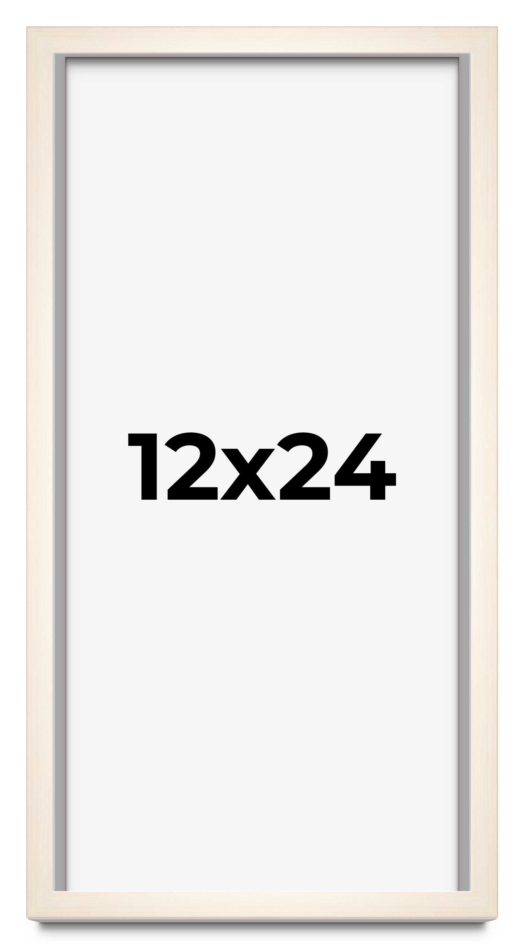 12x24 Frame White Wheat Solid Wood Picture Frame | Moulding Width 0.75 Inches main product image