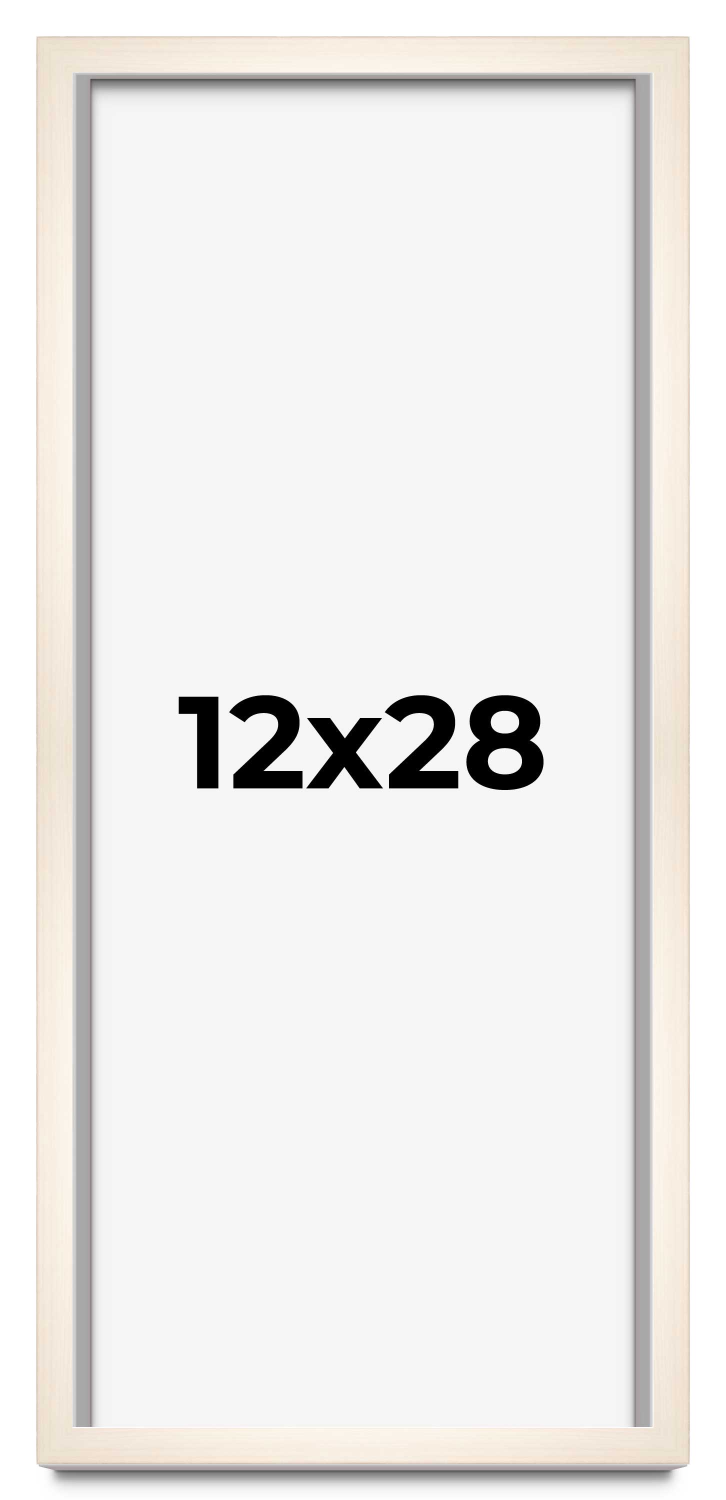 12x28 Frame White Wheat Solid Wood Picture Frame | Moulding Width 0.75 Inches main product image